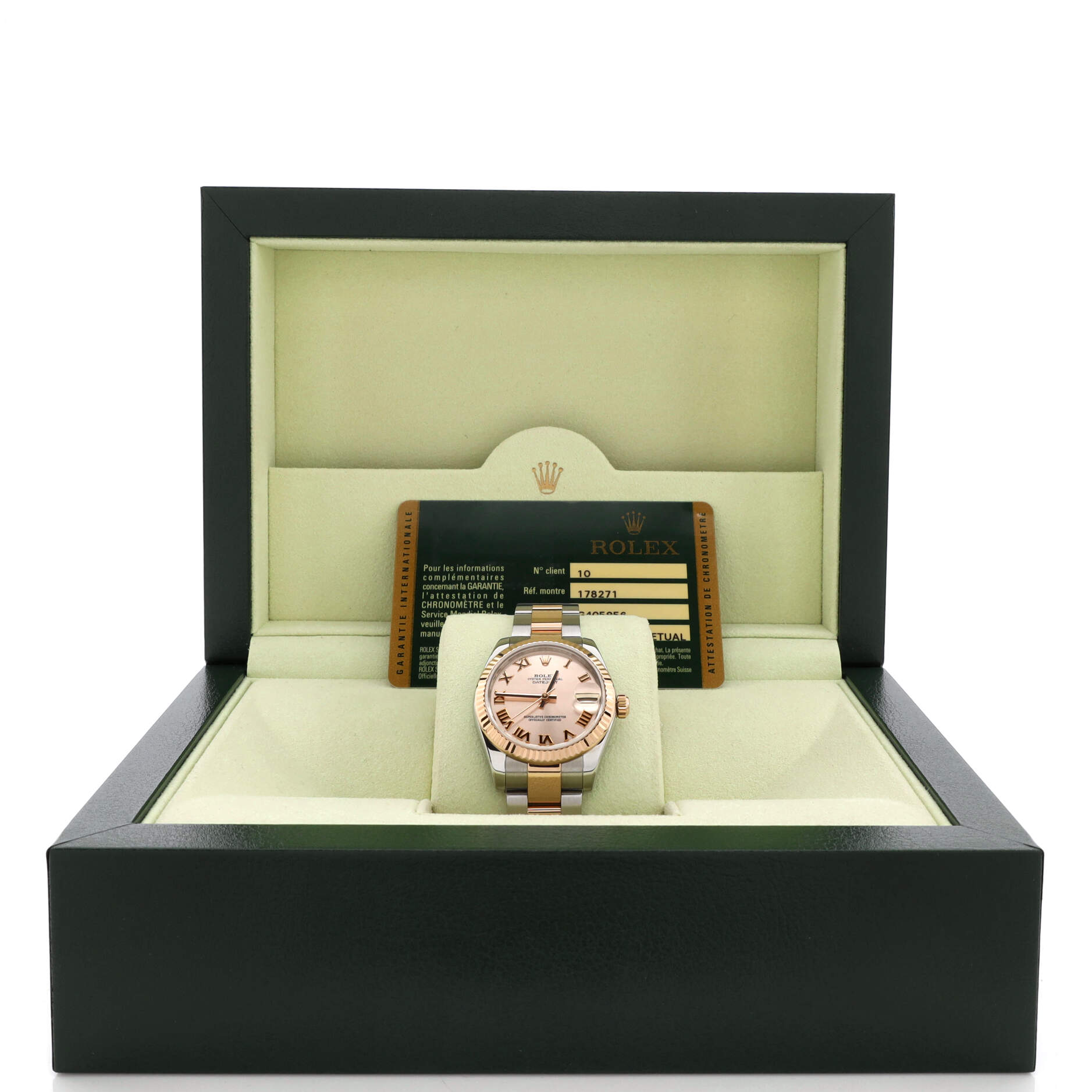 Oyster Perpetual Datejust Automatic Watch Stainless Steel and Rose Gold 31