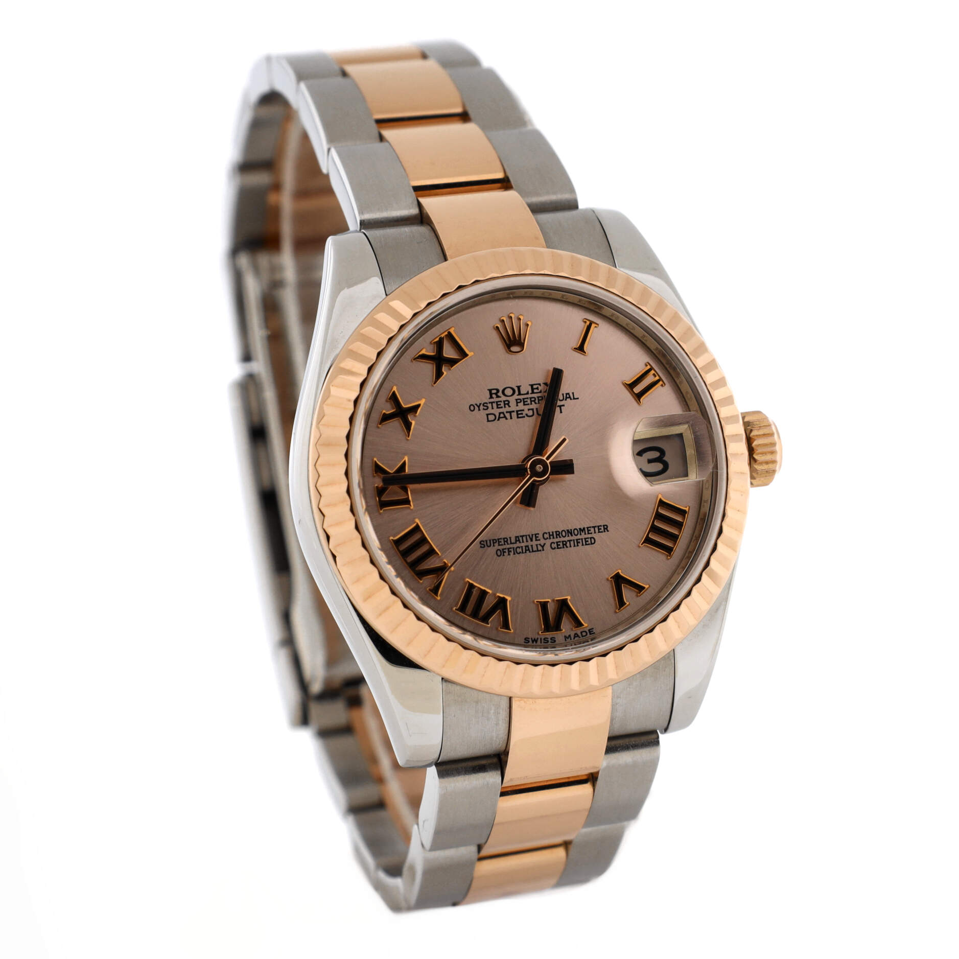 Oyster Perpetual Datejust Automatic Watch Stainless Steel and Rose Gold 31