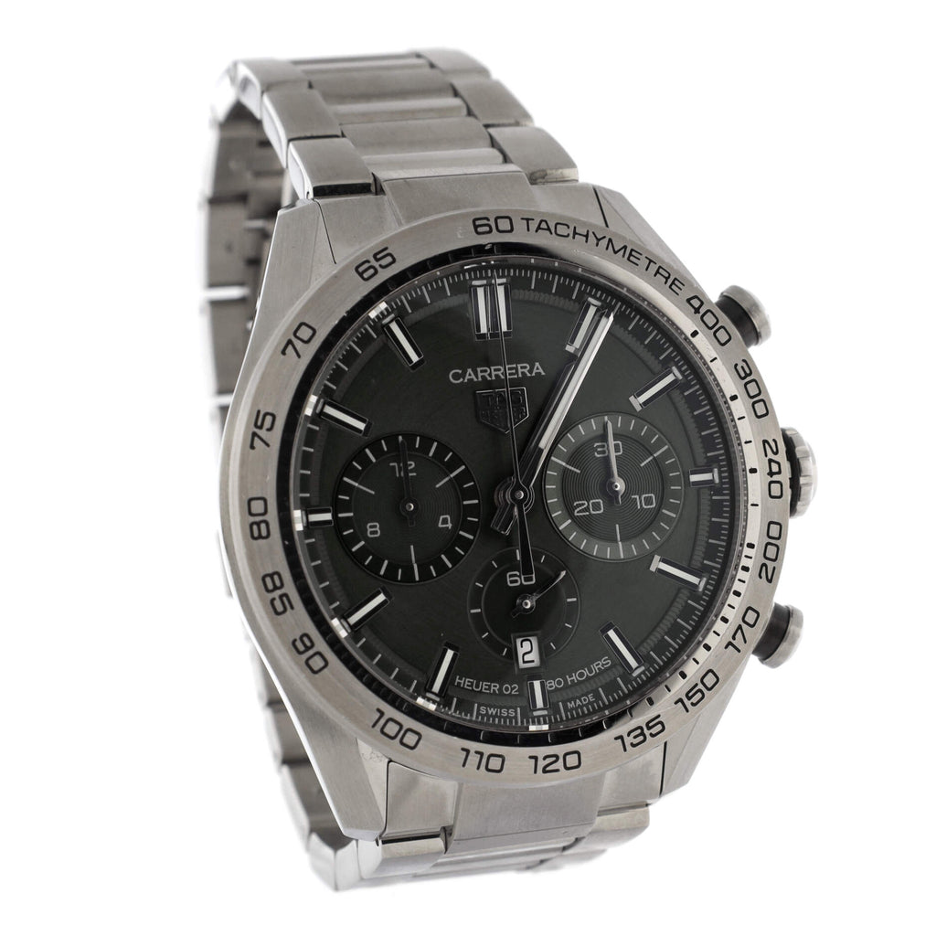 Carrera Calibre Heuer 02 Chronograph Automatic Watch Stainless Steel 44