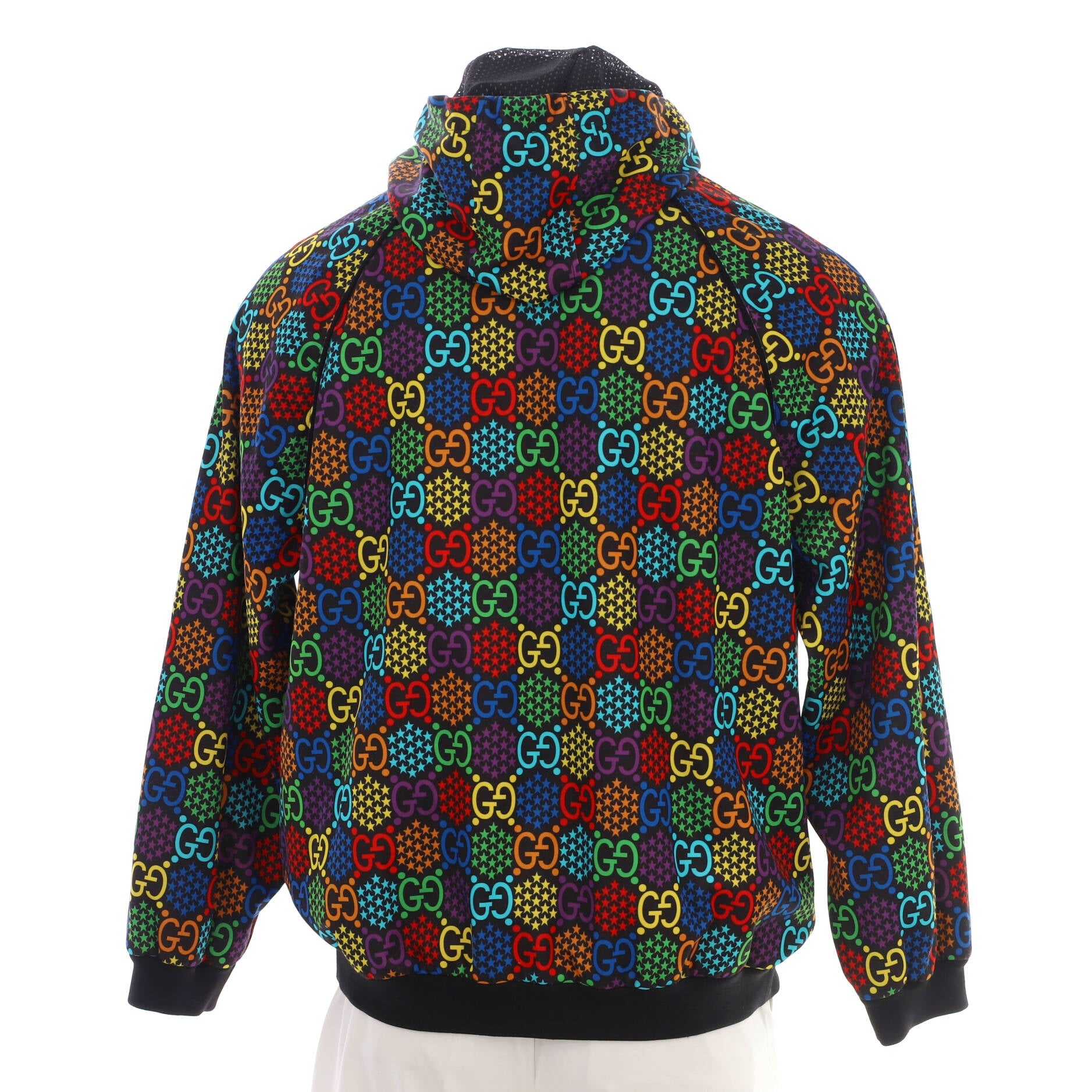 Men's Windbreaker Psychedelic Print GG Polyester and Cotton Blend