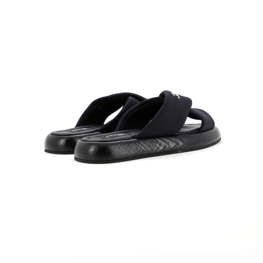 Women's CC Criss Cross Mule Sandals Fabric