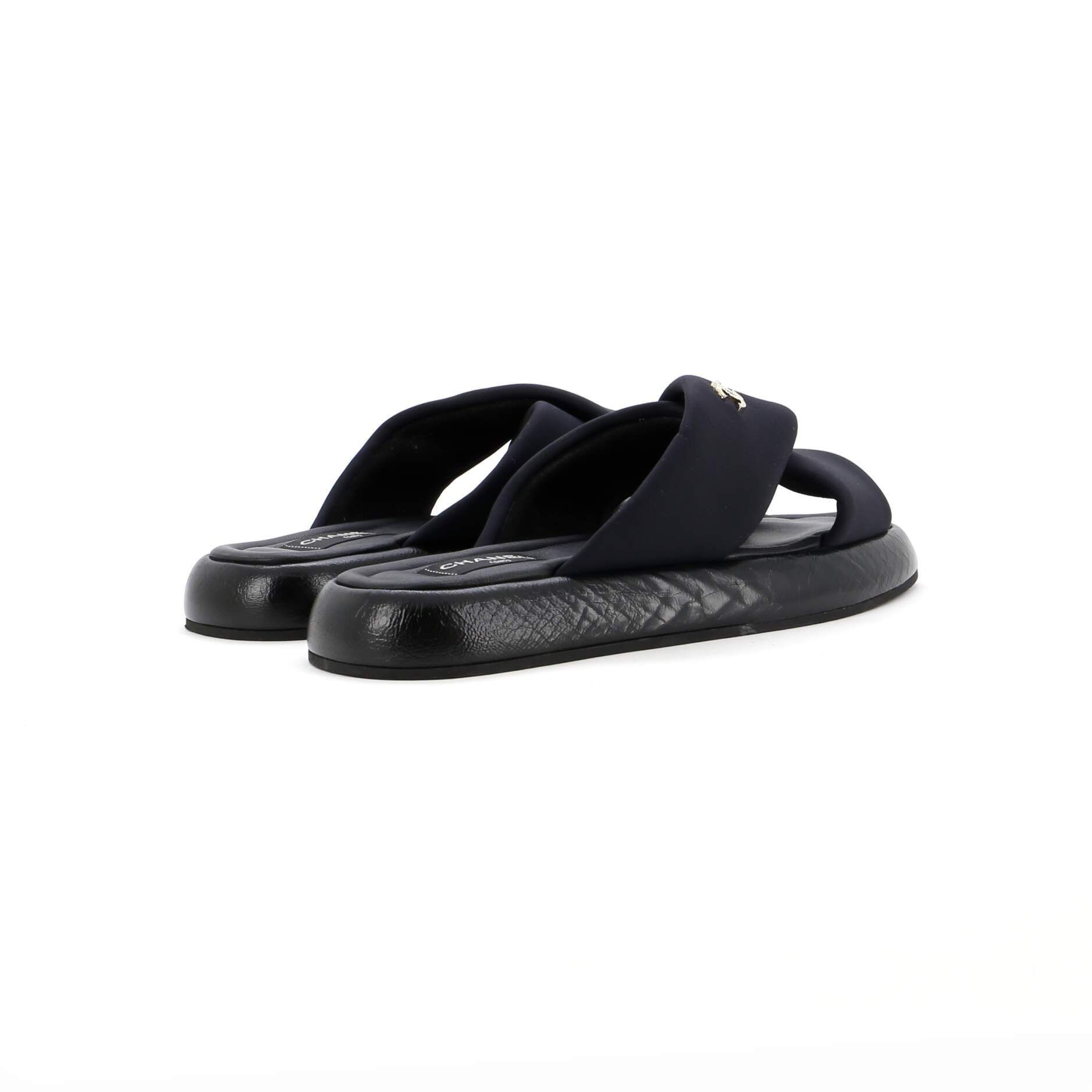 Women's CC Criss Cross Mule Sandals Fabric