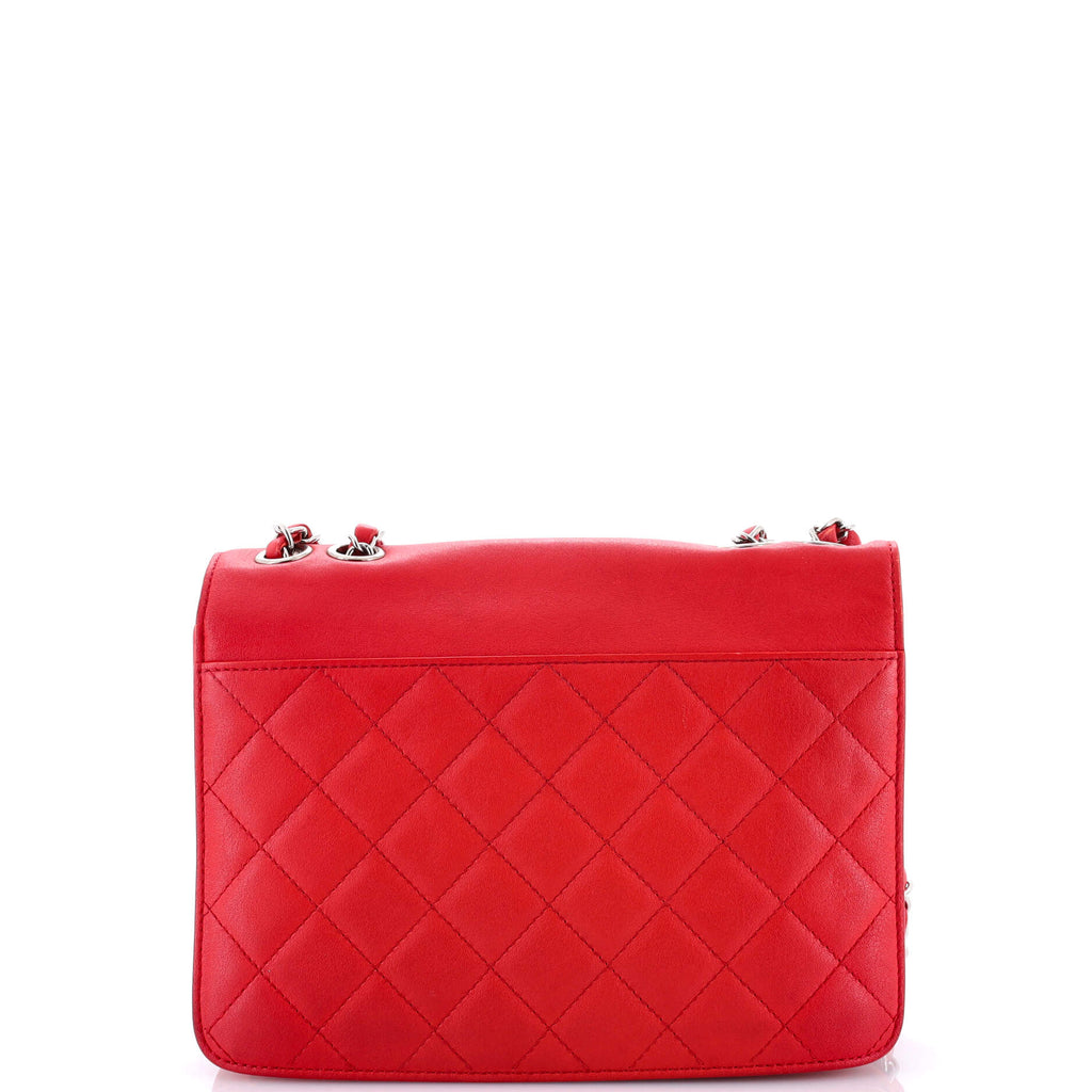 CC Box Flap Bag Quilted Calfskin Small