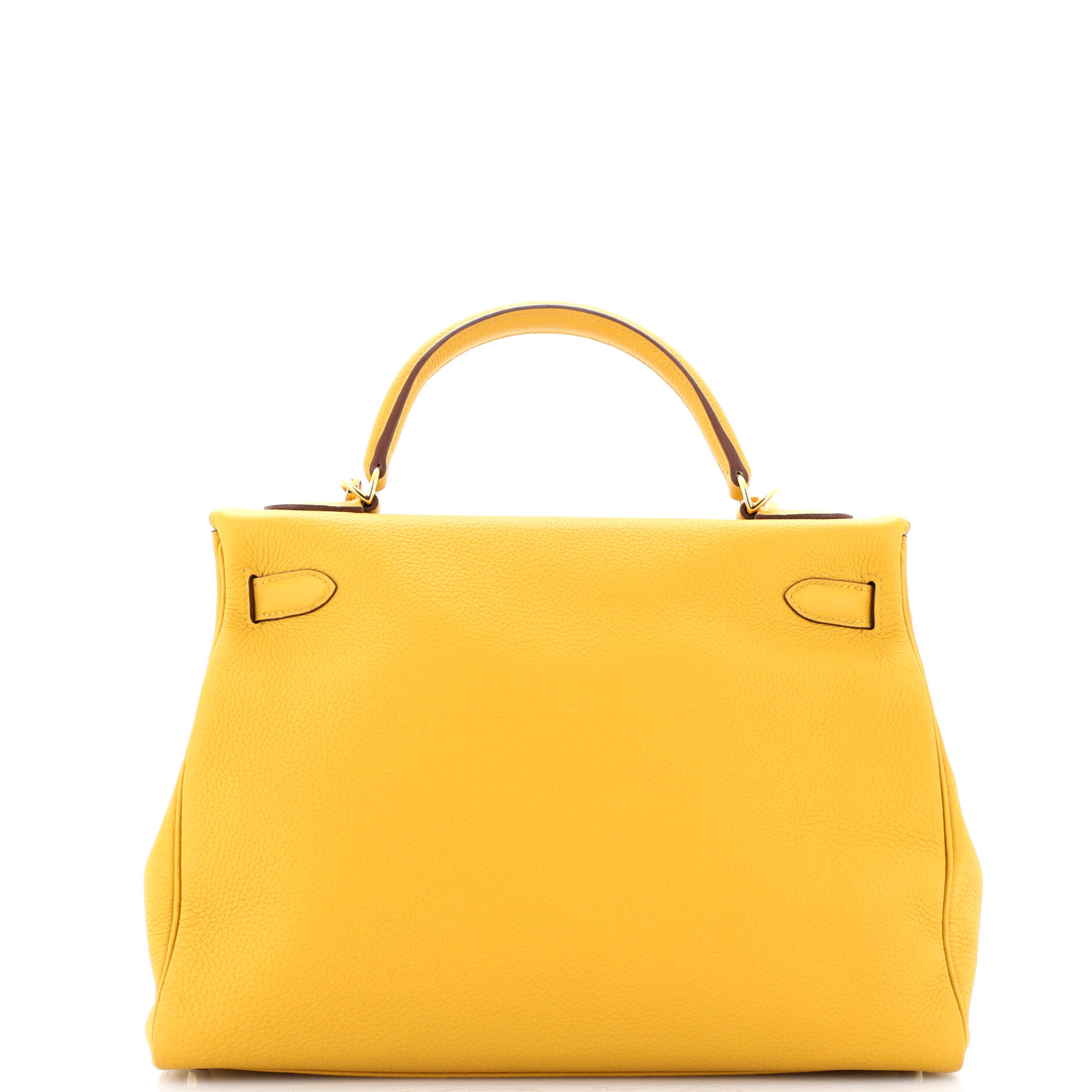 Kelly Handbag Jaune Ambre Togo with Gold Hardware 32