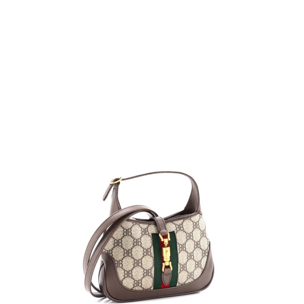 x Gucci The Hacker Project Jackie 1961 Hobo BB Coated Canvas Mini