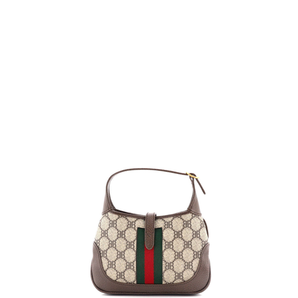 x Gucci The Hacker Project Jackie 1961 Hobo BB Coated Canvas Mini