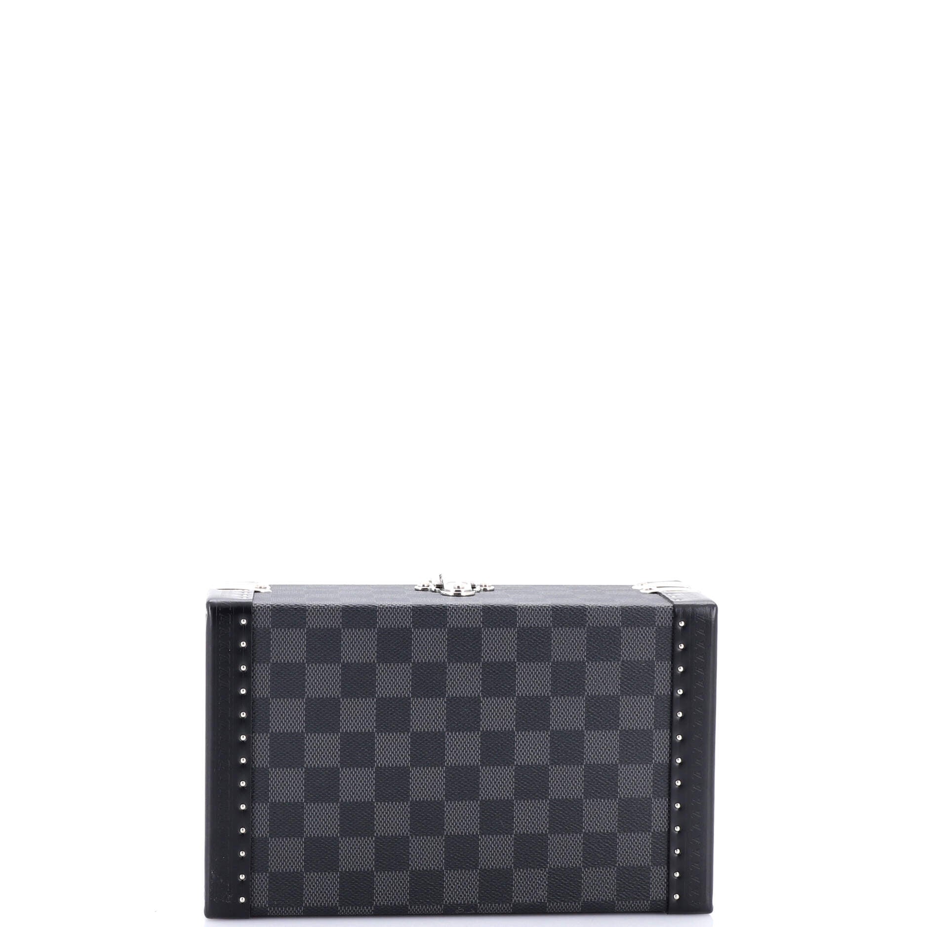 Coffret Bouton de Manchettes Damier Graphite 24