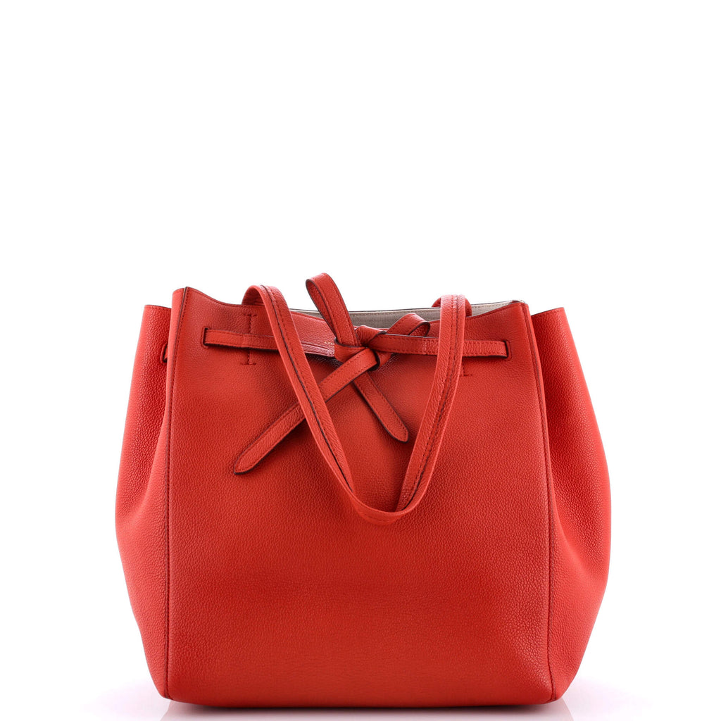 Phantom Tie Cabas Tote Leather Small
