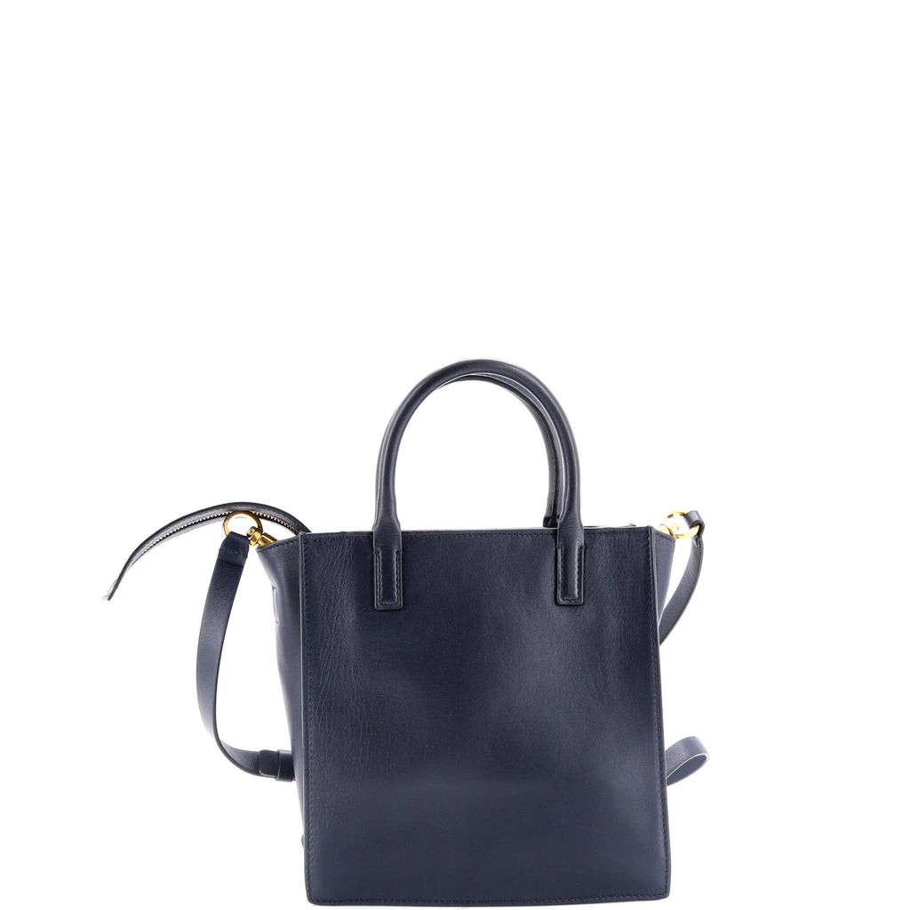 VLogo Walk Tote Leather Small