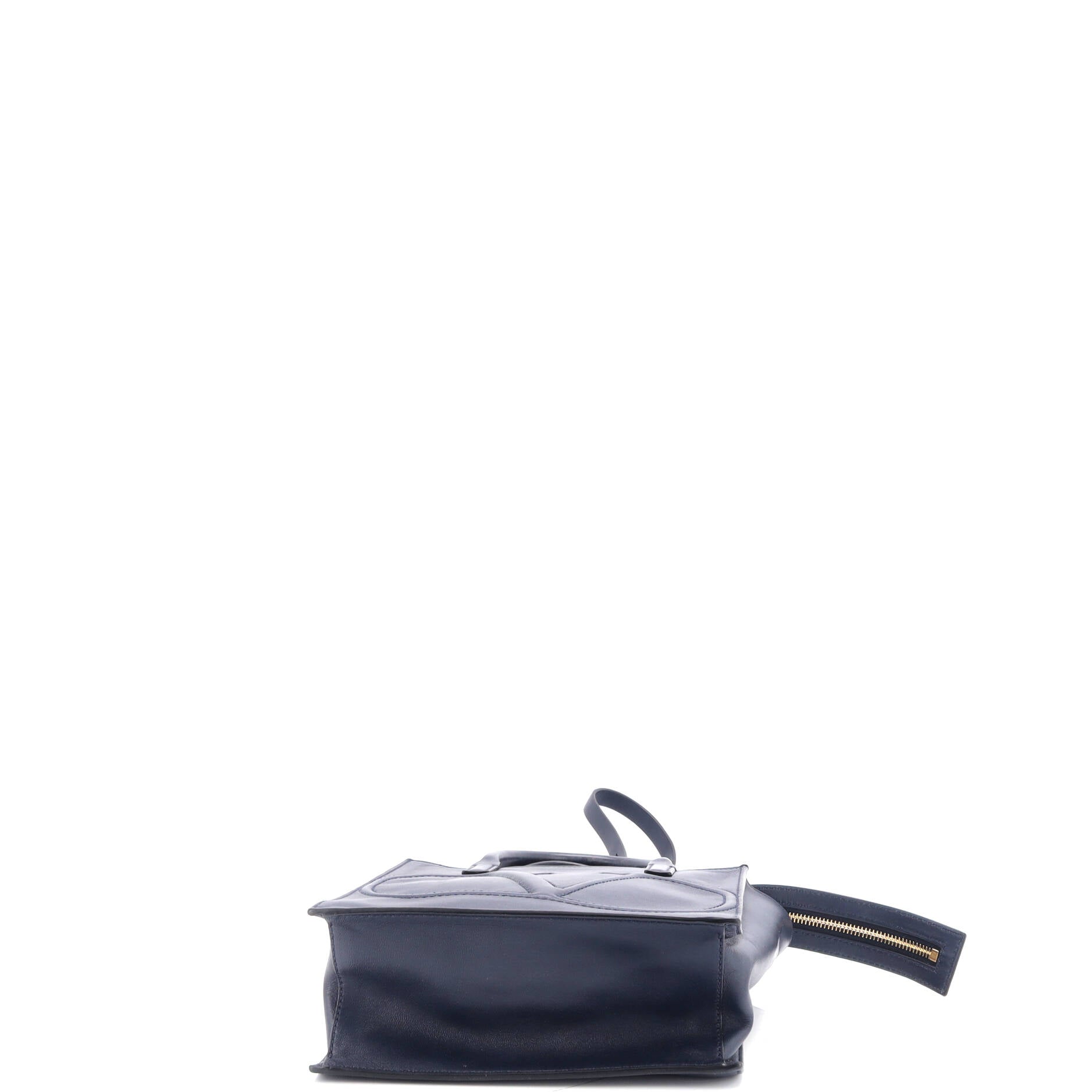 VLogo Walk Tote Leather Small