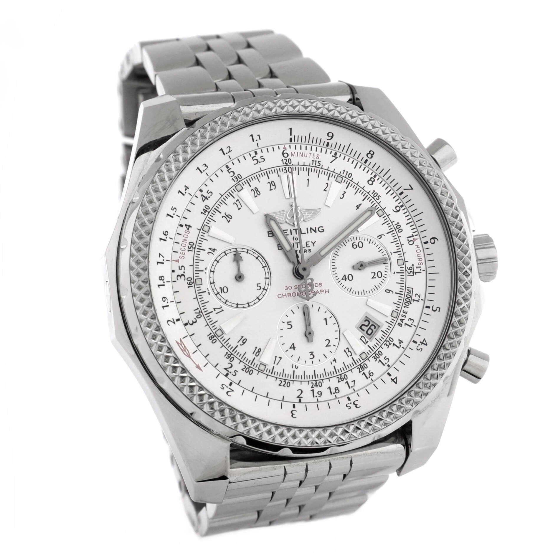 Bentley Motors Chronograph Automatic Watch Stainless Steel 49