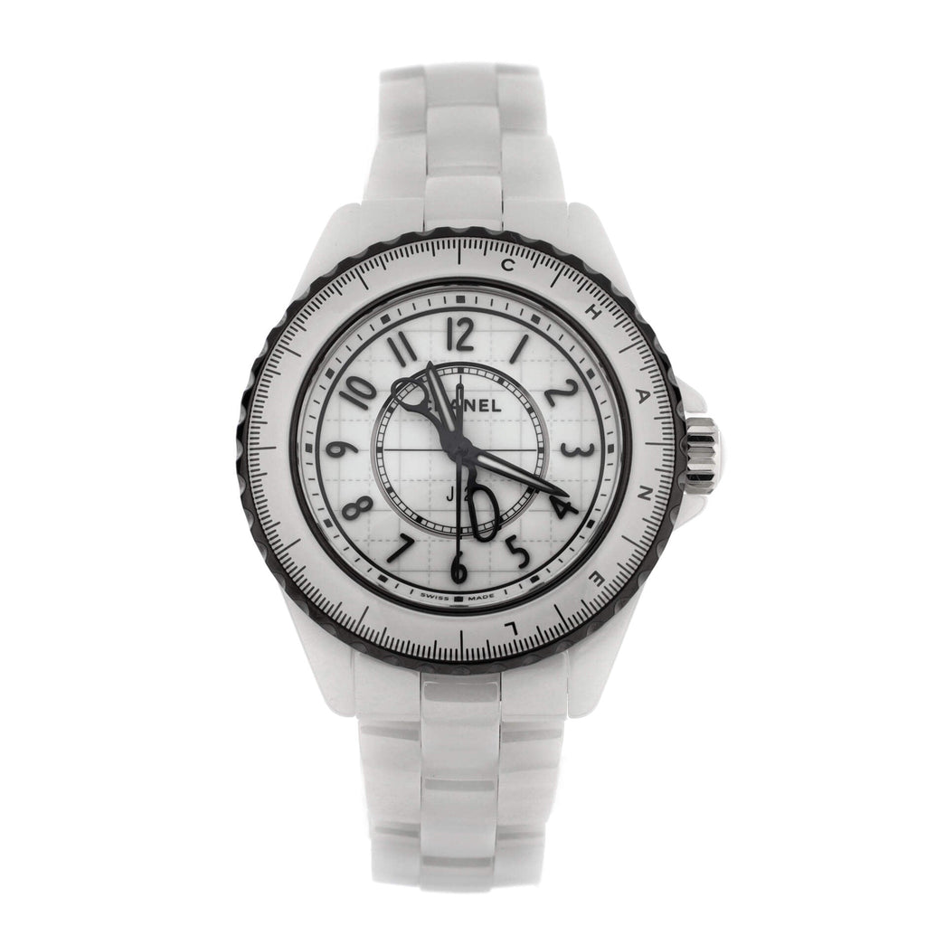 J12 Couture Quartz Watch Ceramic and Stainless Steel 33