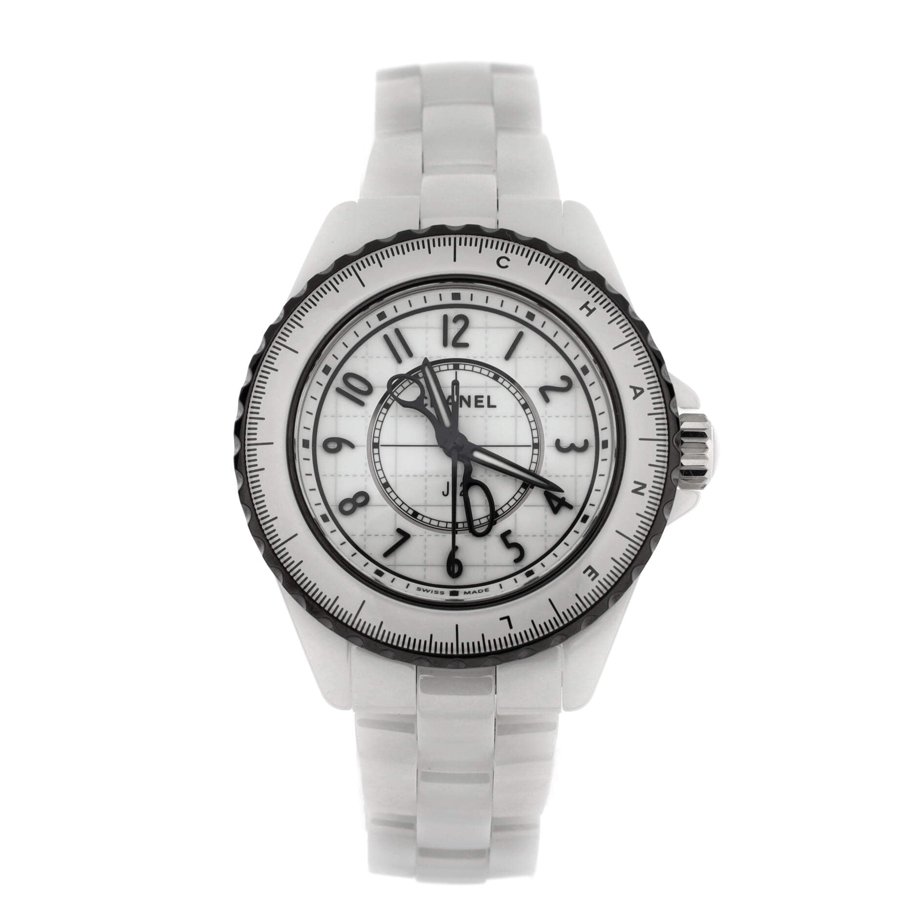 J12 Couture Quartz Watch Ceramic and Stainless Steel 33
