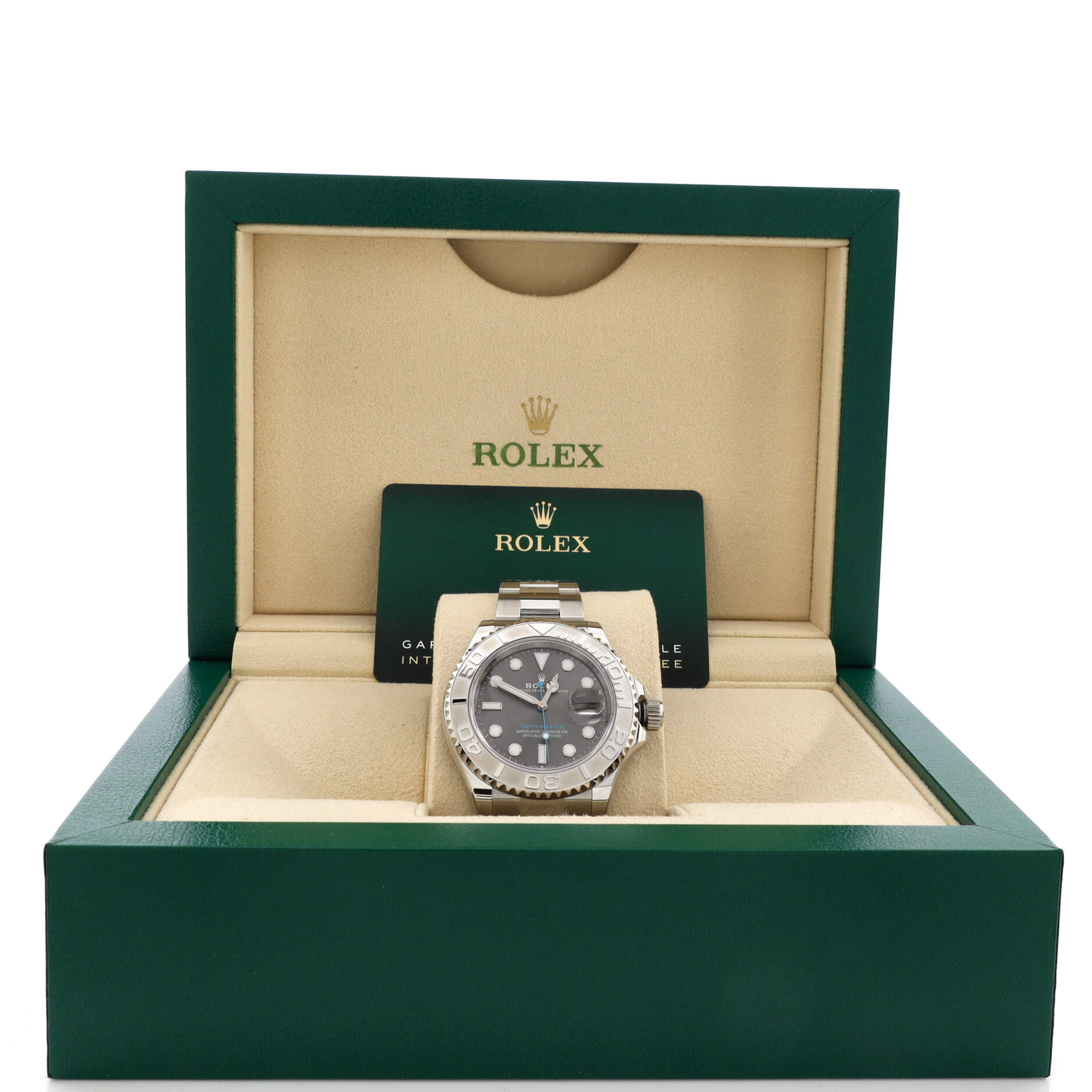 Oyster Perpetual Yacht-Master Slate Automatic Watch Stainless Steel and Platinum 40