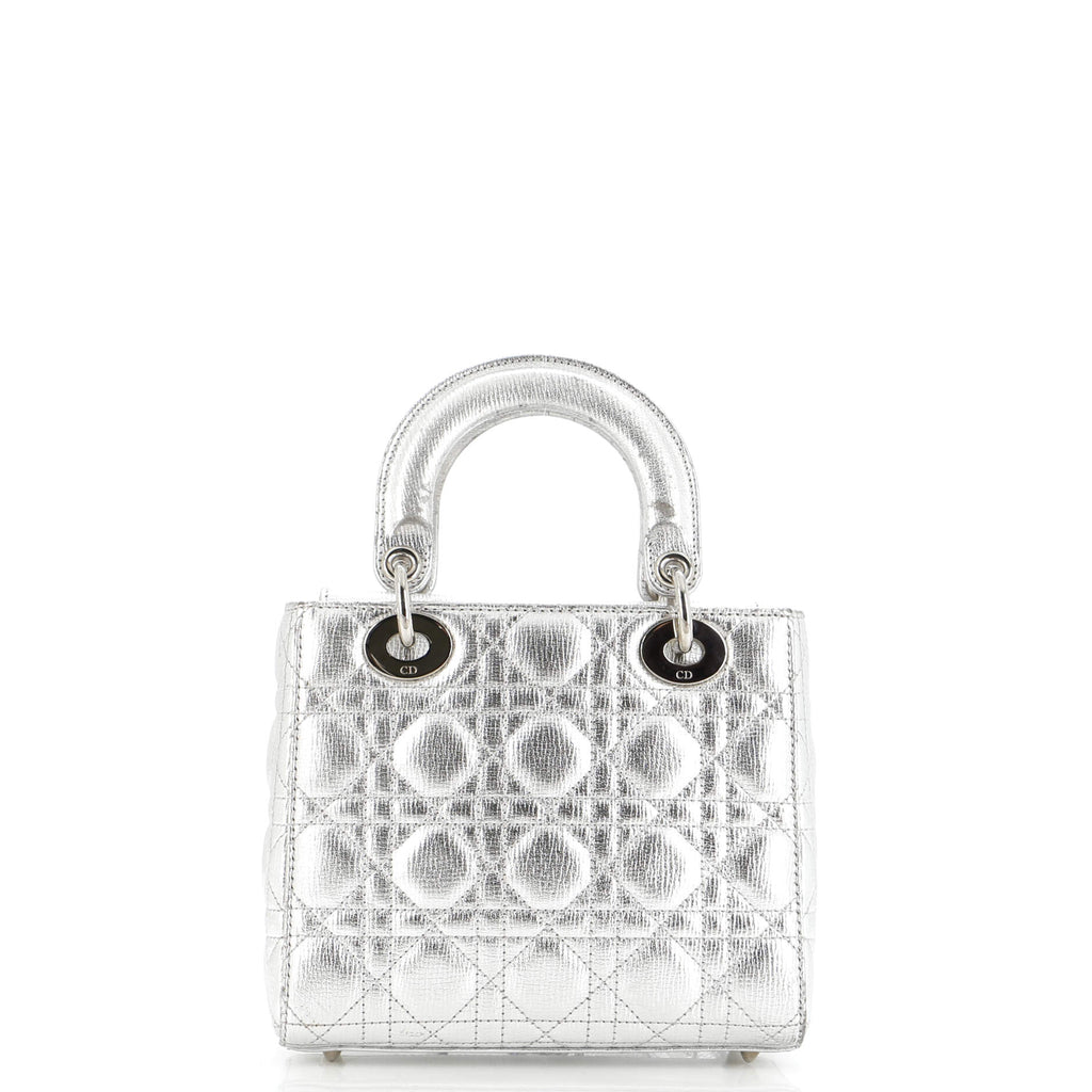 My ABCDior Lady Dior Bag Metallic Cannage Quilt Leather