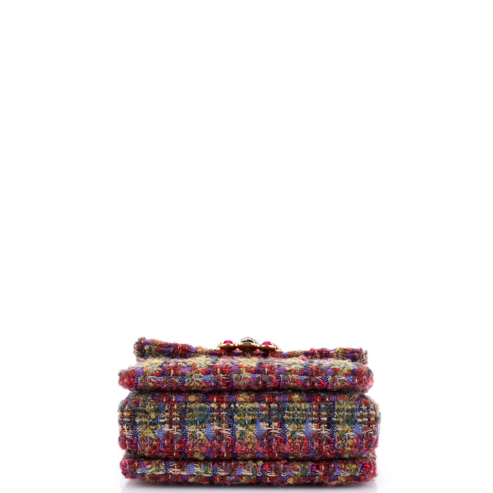 CC Bijoux Chain Flap Quilted Tweed Mini