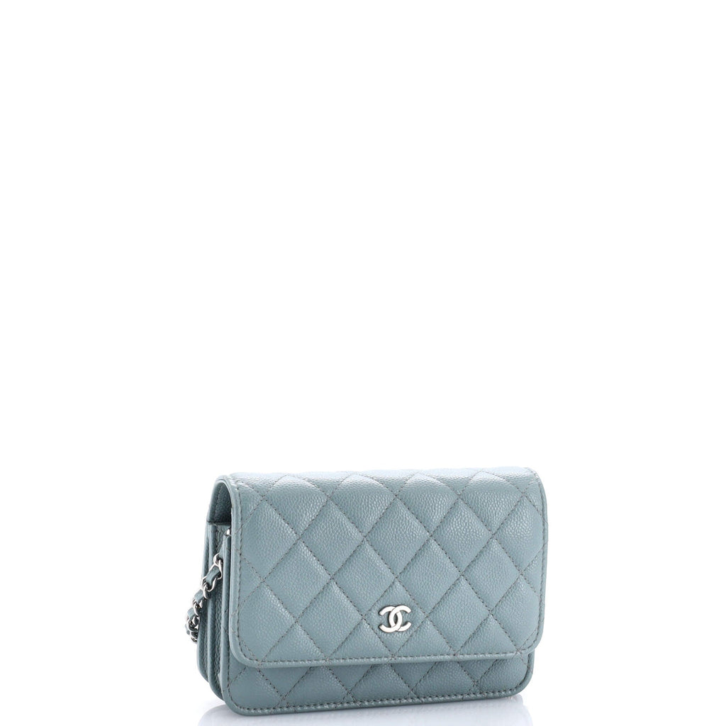 Wallet on Chain Quilted Caviar Mini