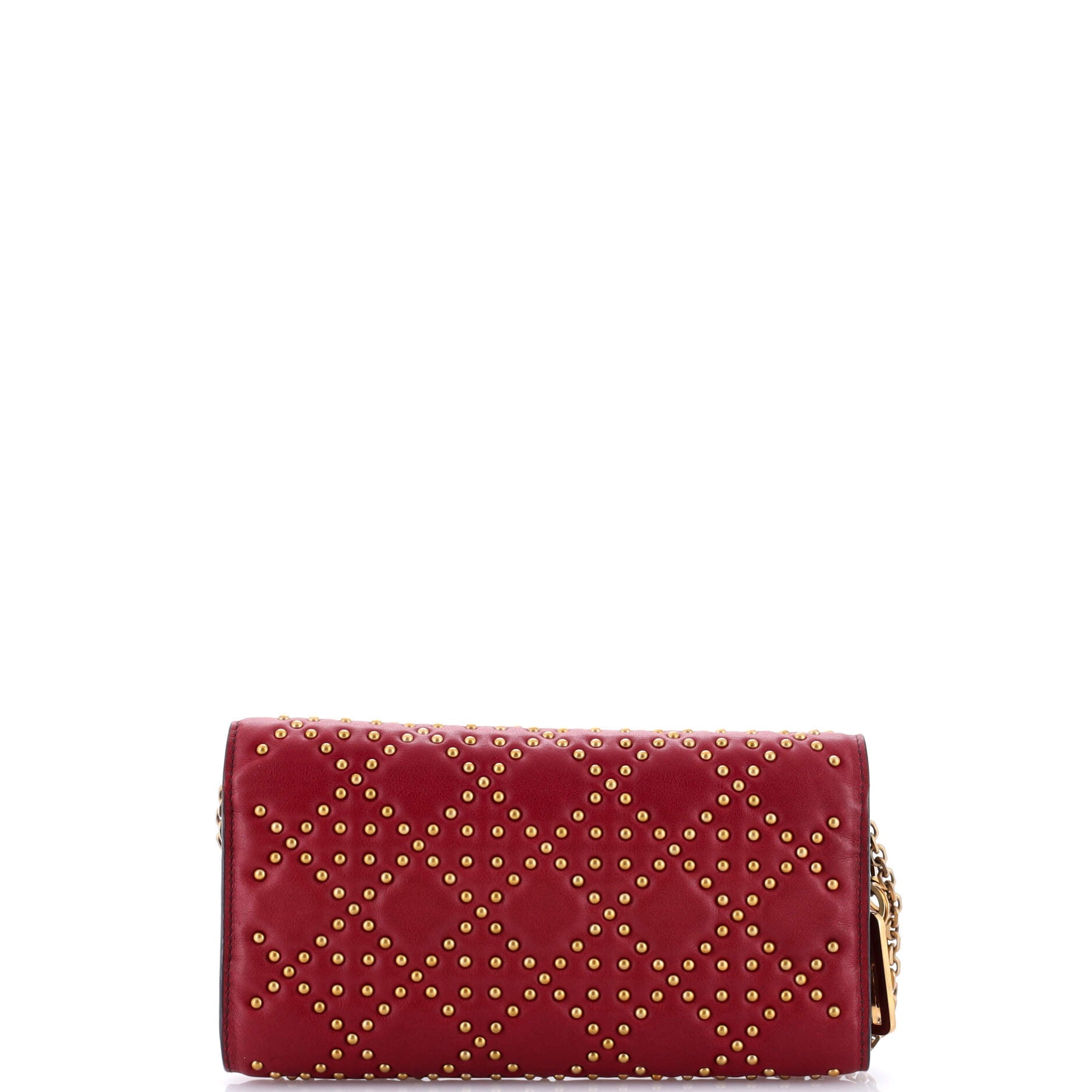Lady Dior Croisiere Chain Wallet Cannage Studded Lambskin