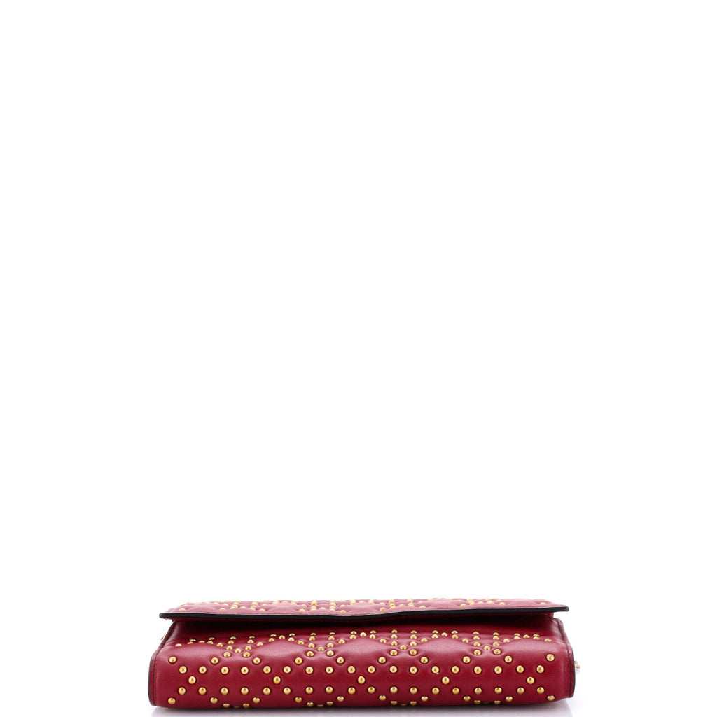 Lady Dior Croisiere Chain Wallet Cannage Studded Lambskin