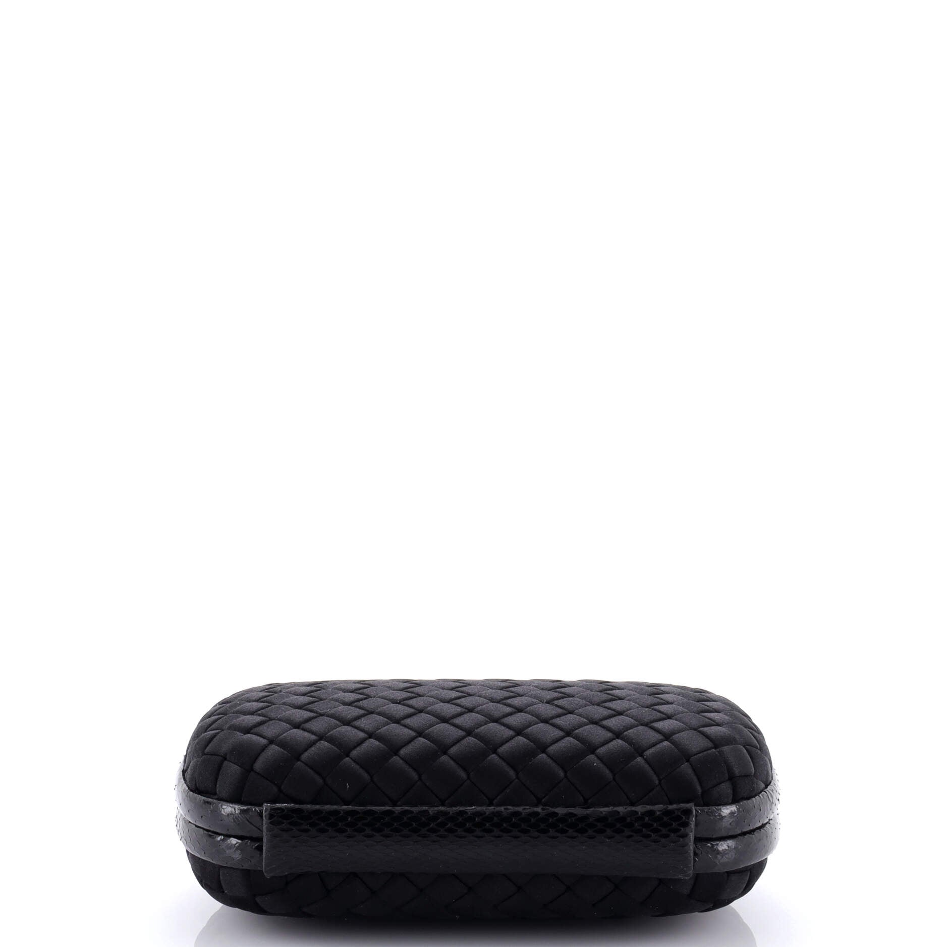 Box Knot Clutch Intrecciato Satin Small