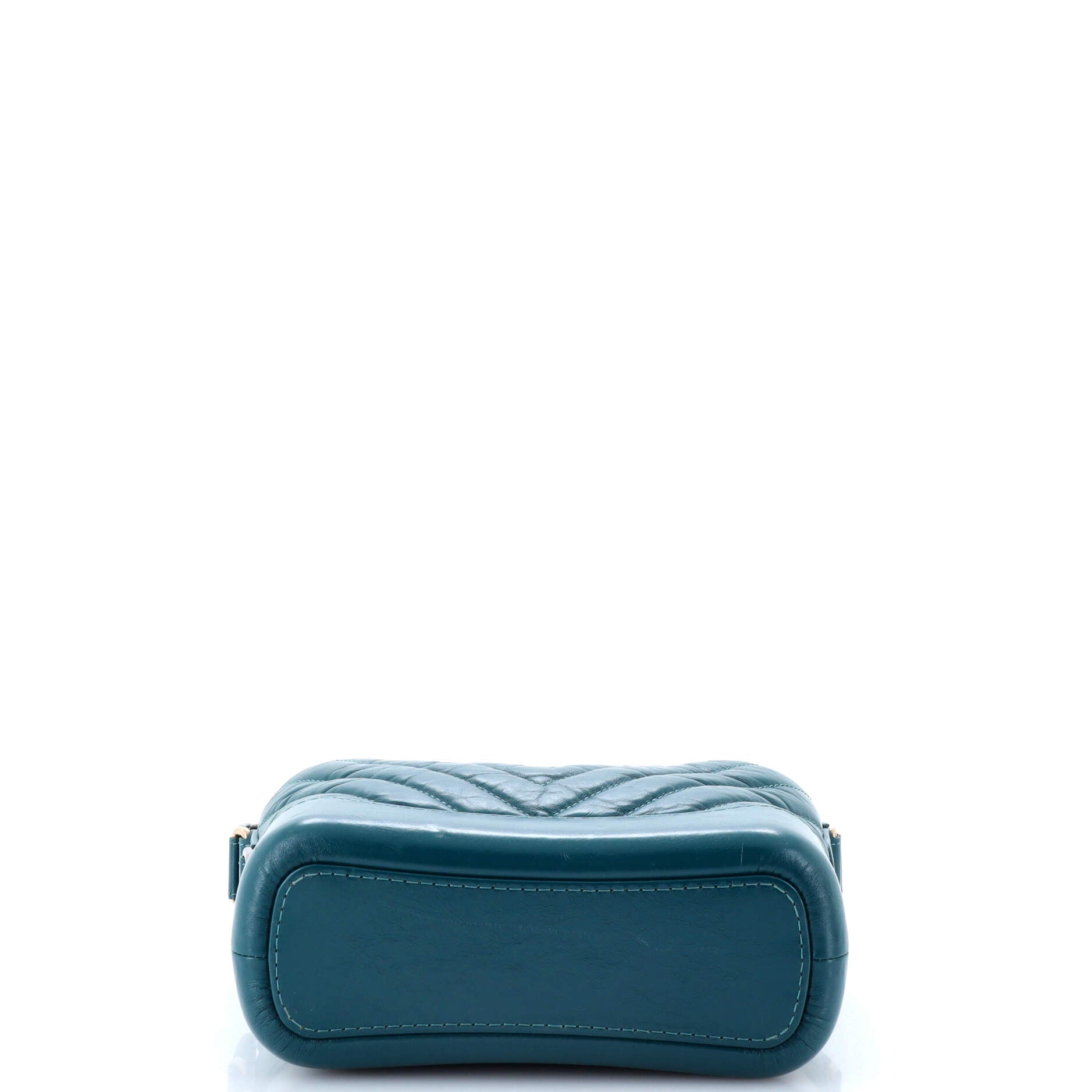 Gabrielle Hobo Chevron Aged Calfskin Small