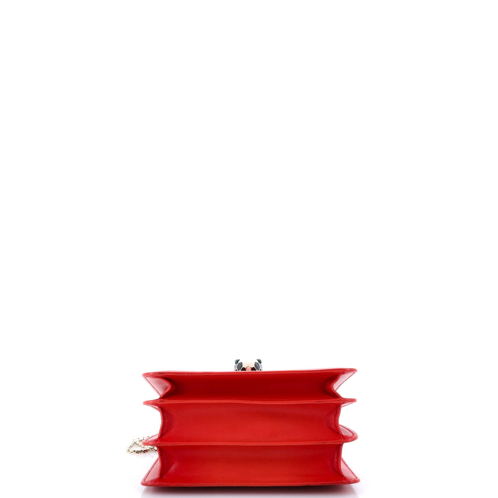 Serpenti Forever Top Handle Bag Leather and Stingray Small