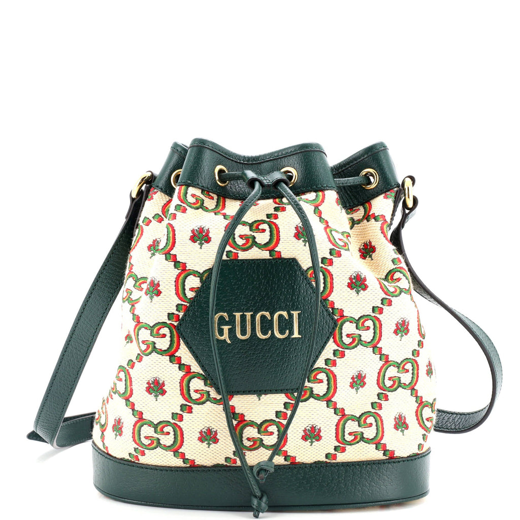 100 Ophidia Bucket Bag Limited Edition Canvas