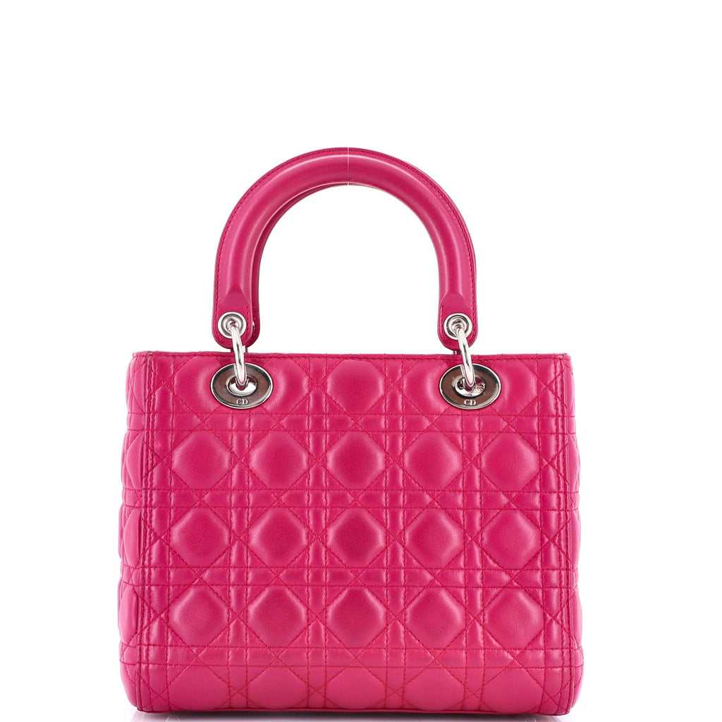 Lady Dior Bag Cannage Quilt Lambskin Medium