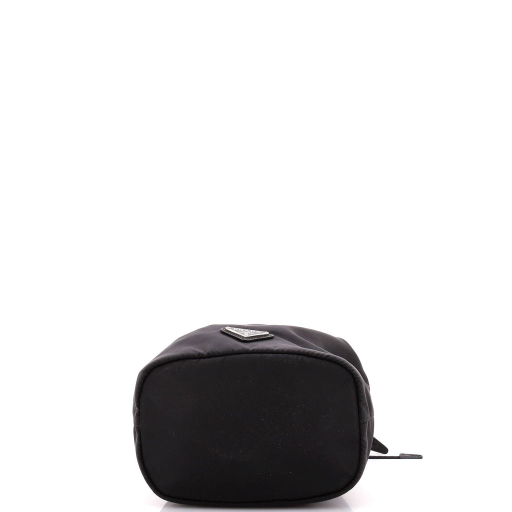 Drawstring Wristlet Bucket Bag Tessuto Small