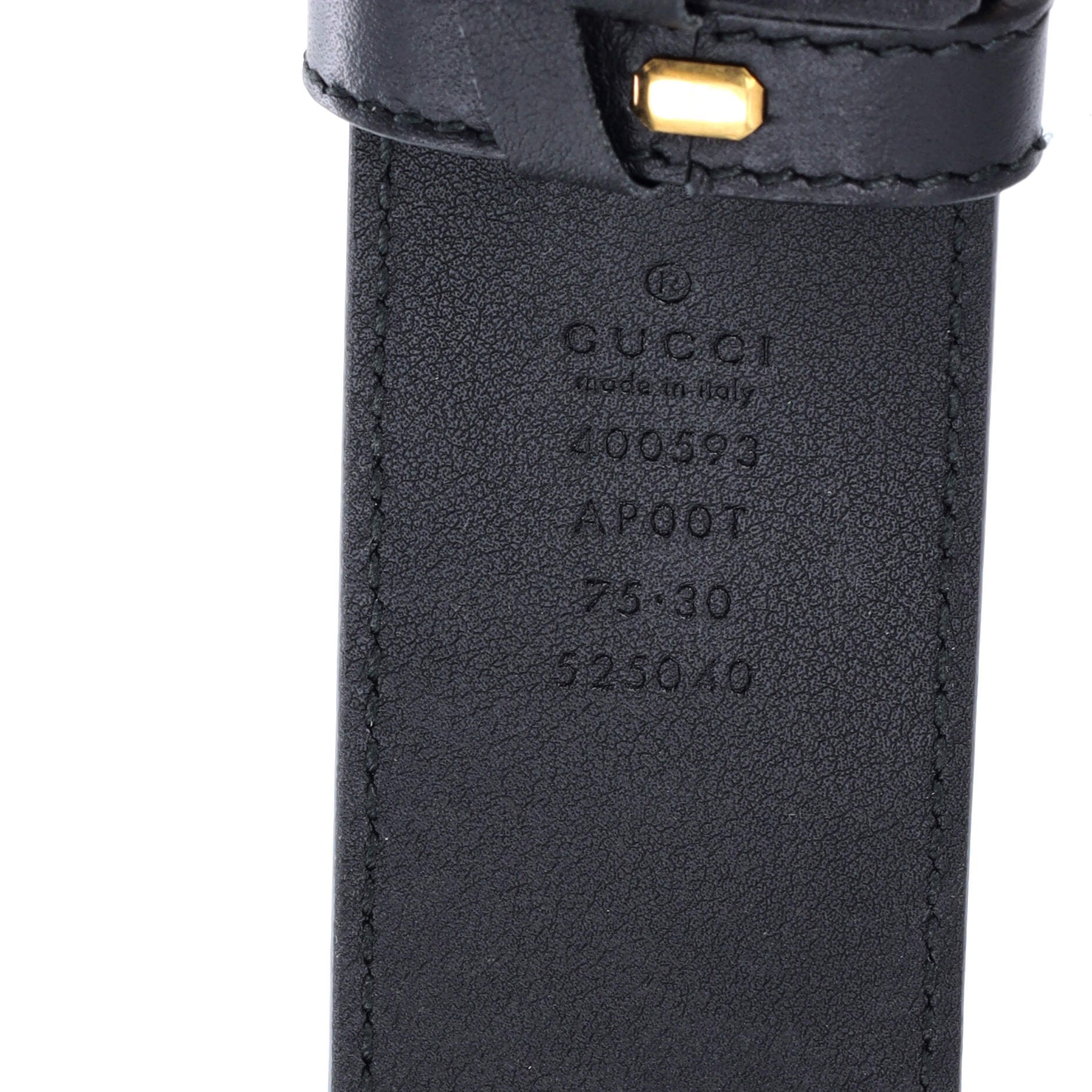 GG Marmont Belt Leather Wide 75
