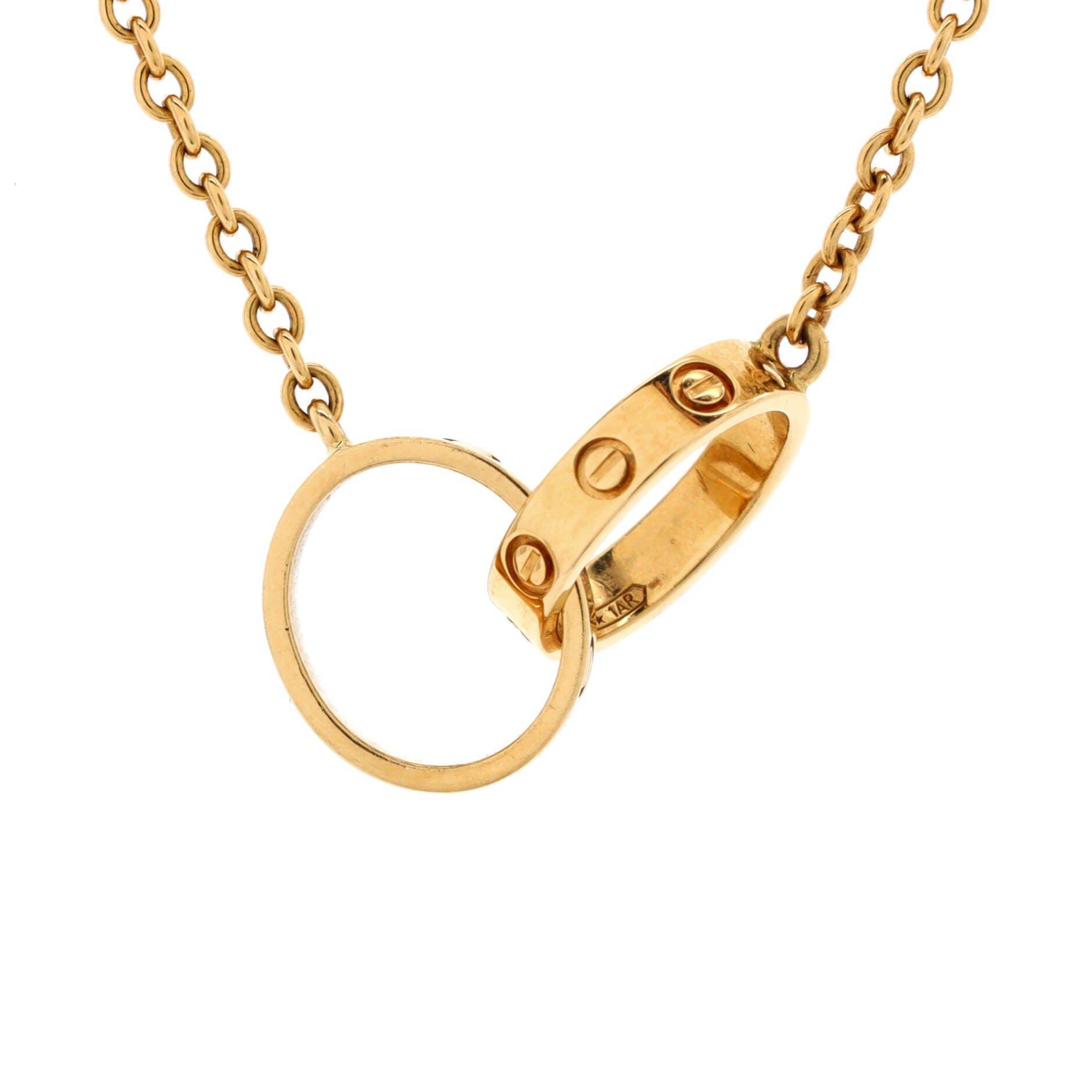 Love Interlocking Necklace 18K Yellow Gold