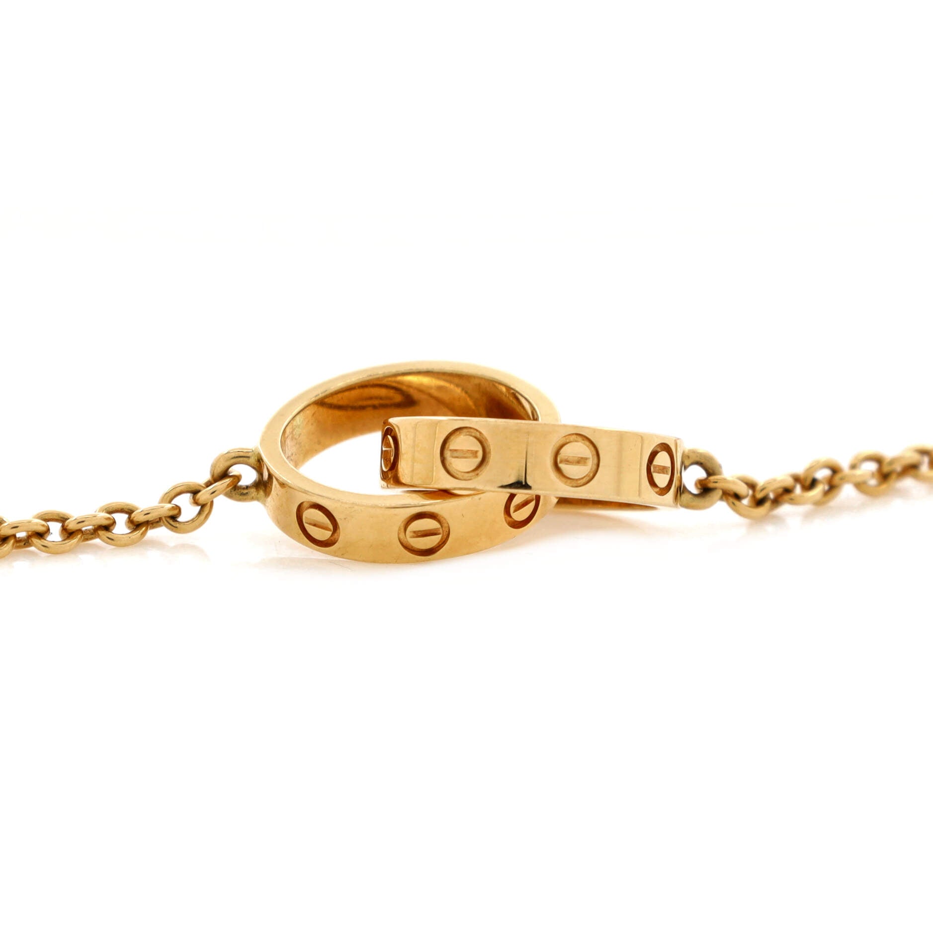 Love Interlocking Necklace 18K Yellow Gold