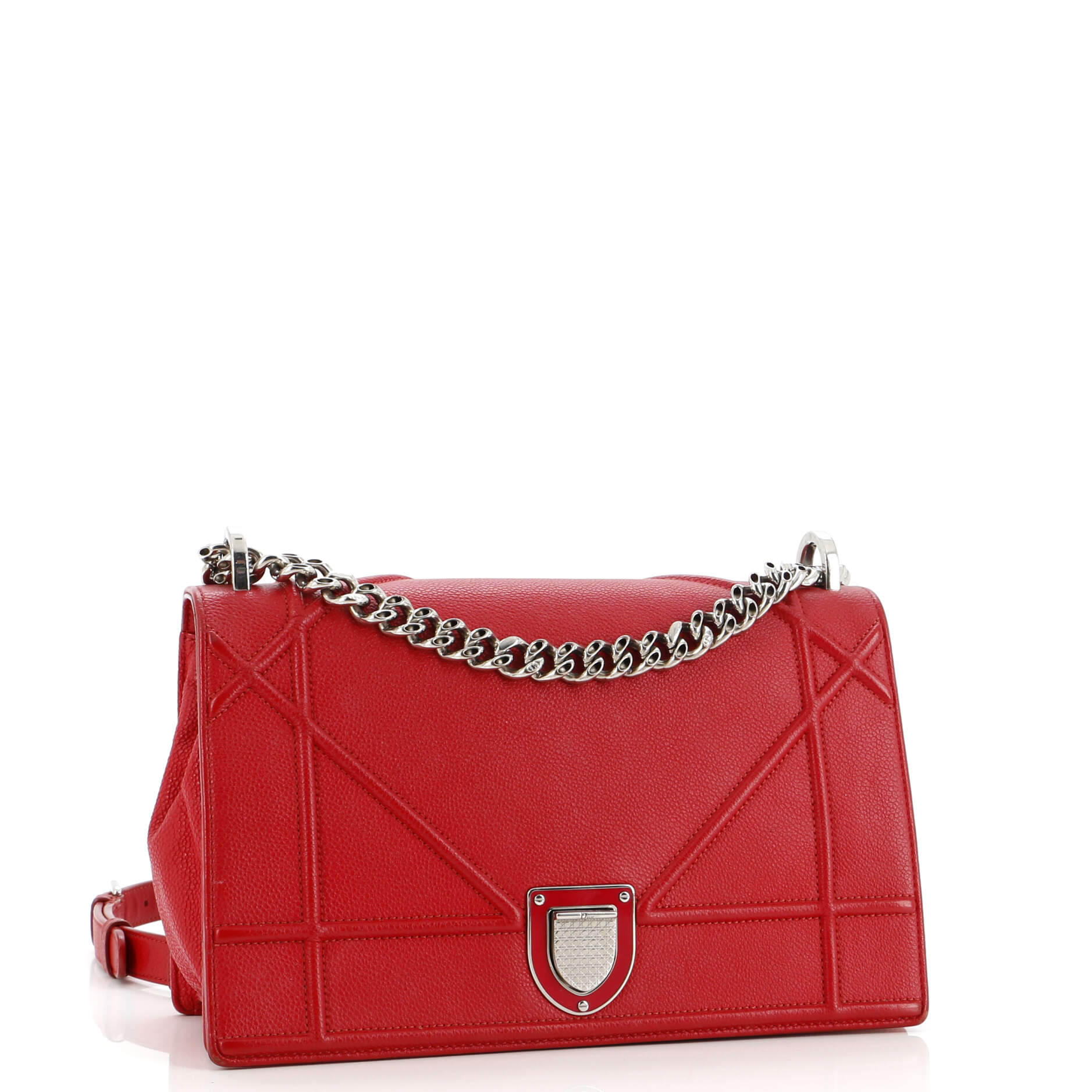 Diorama Flap Bag Grained Calfskin Medium