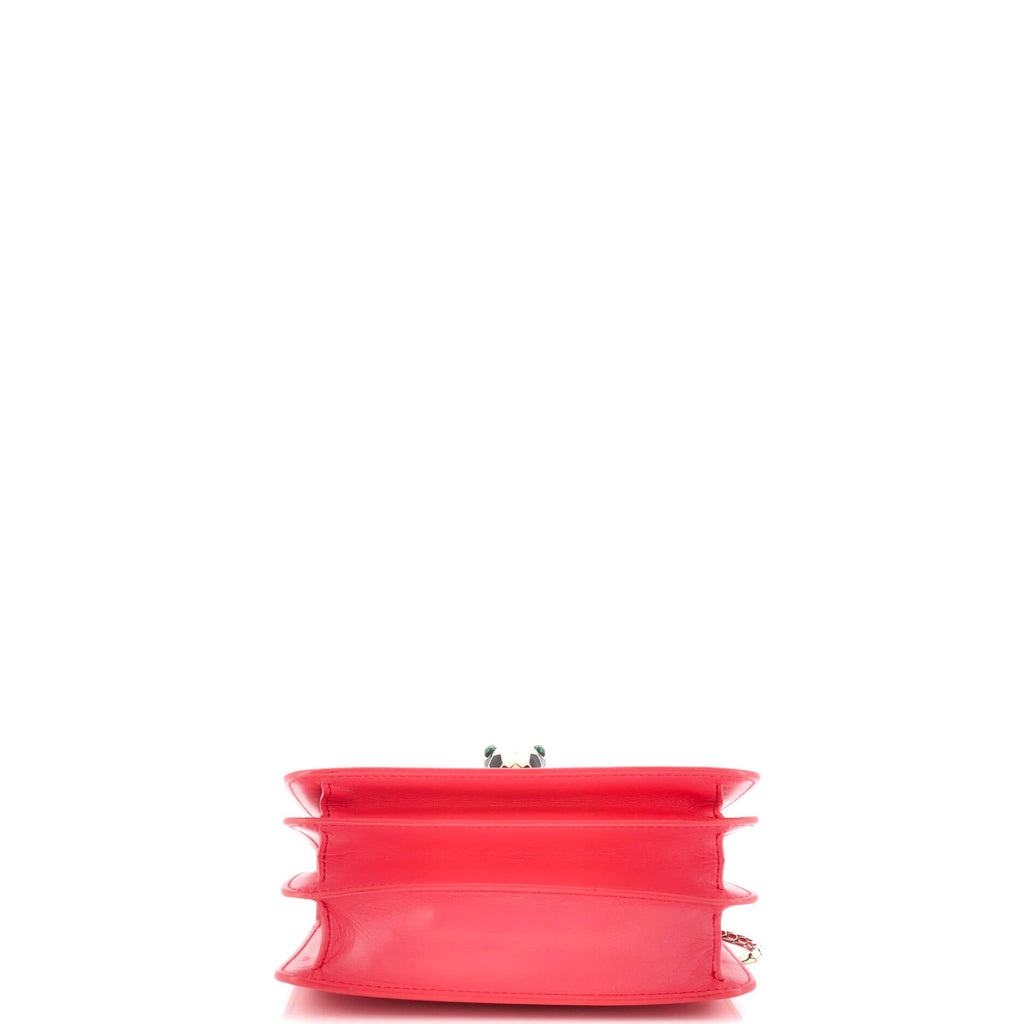 Serpenti Forever Top Handle Bag Leather and Stingray Small