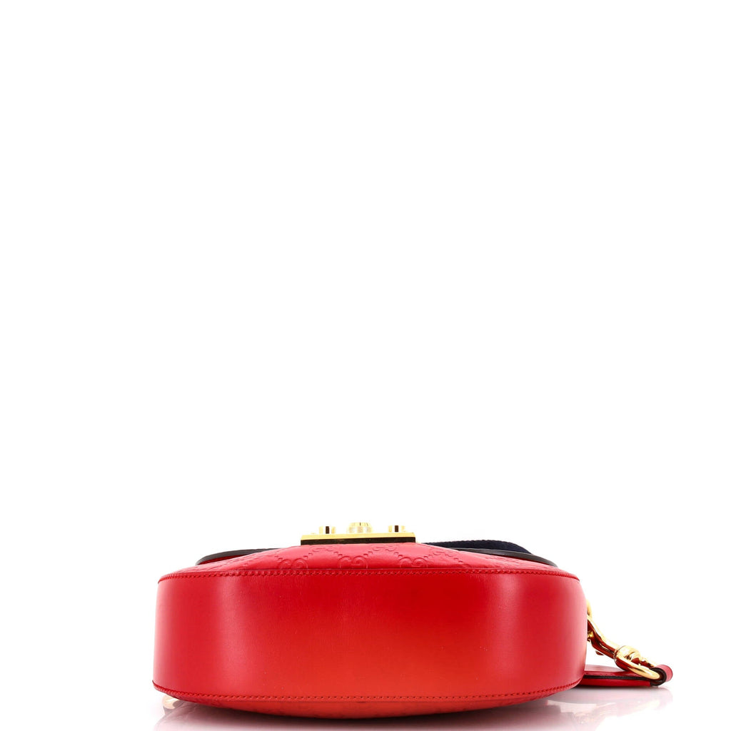 Padlock Saddle Shoulder Bag Guccissima Leather Medium