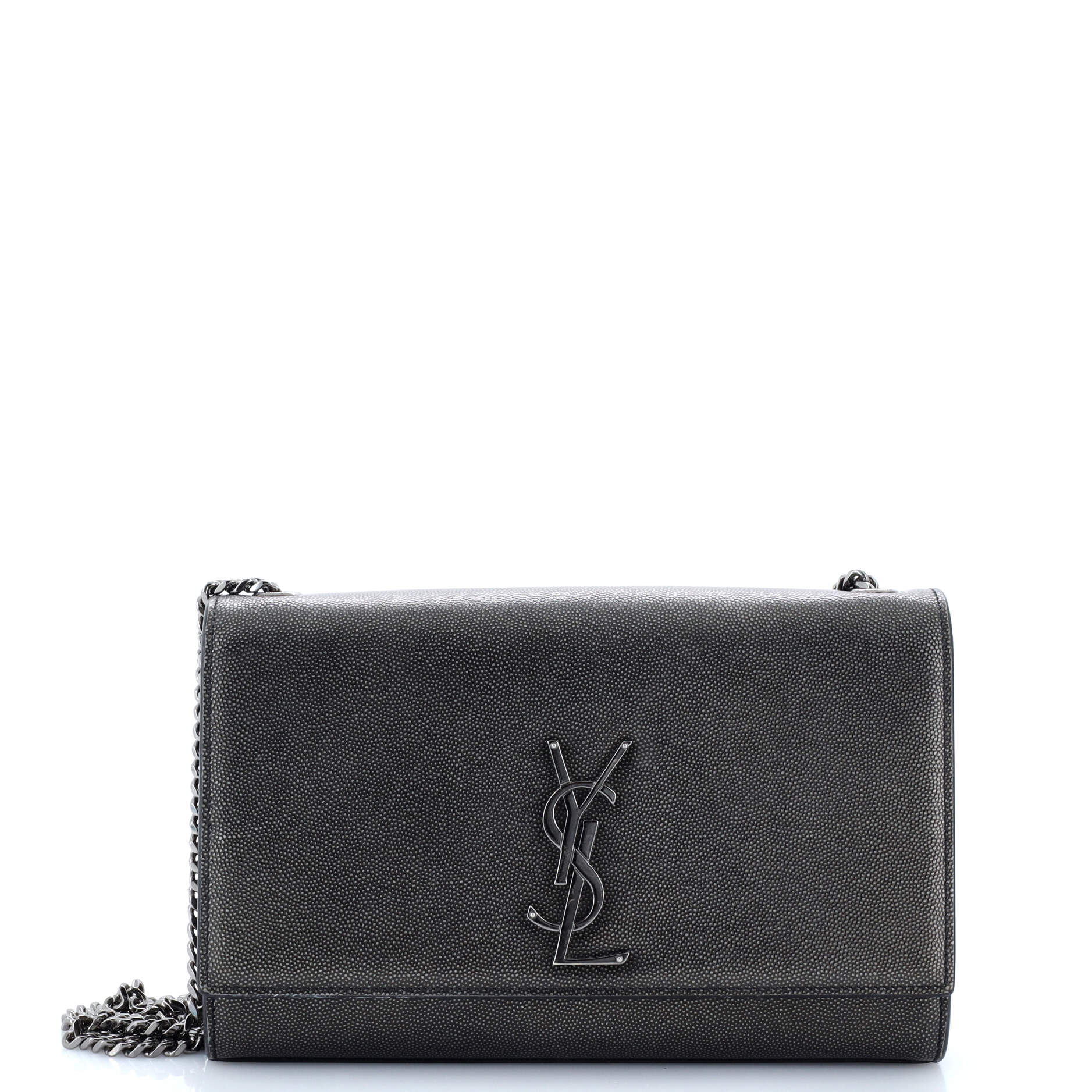 Classic Monogram Crossbody Bag Grainy Leather Medium