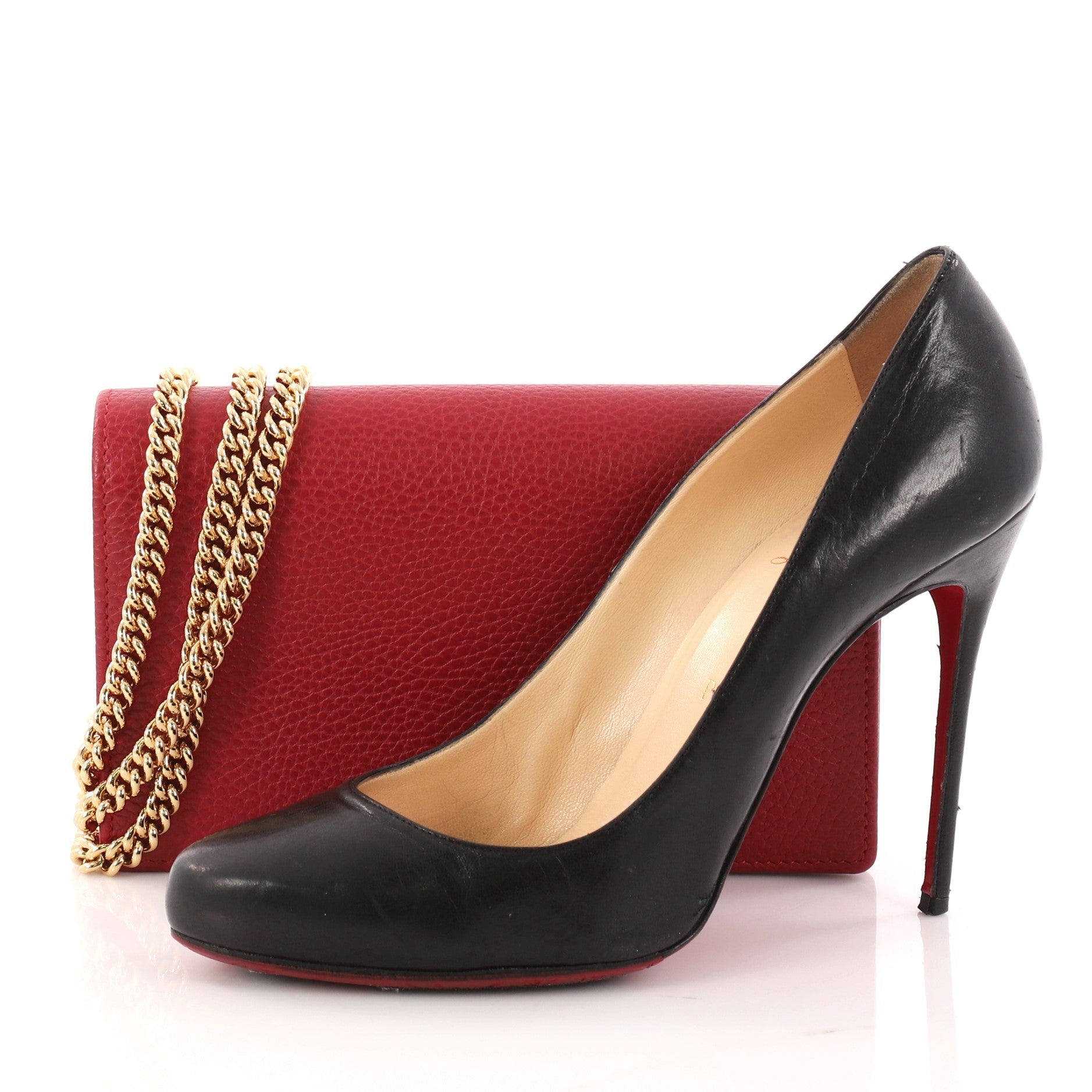 Petite Marmont Chain Wallet Leather Mini