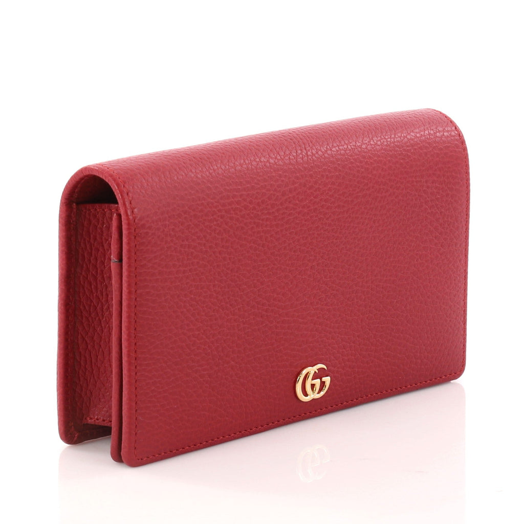 Petite Marmont Chain Wallet Leather Mini