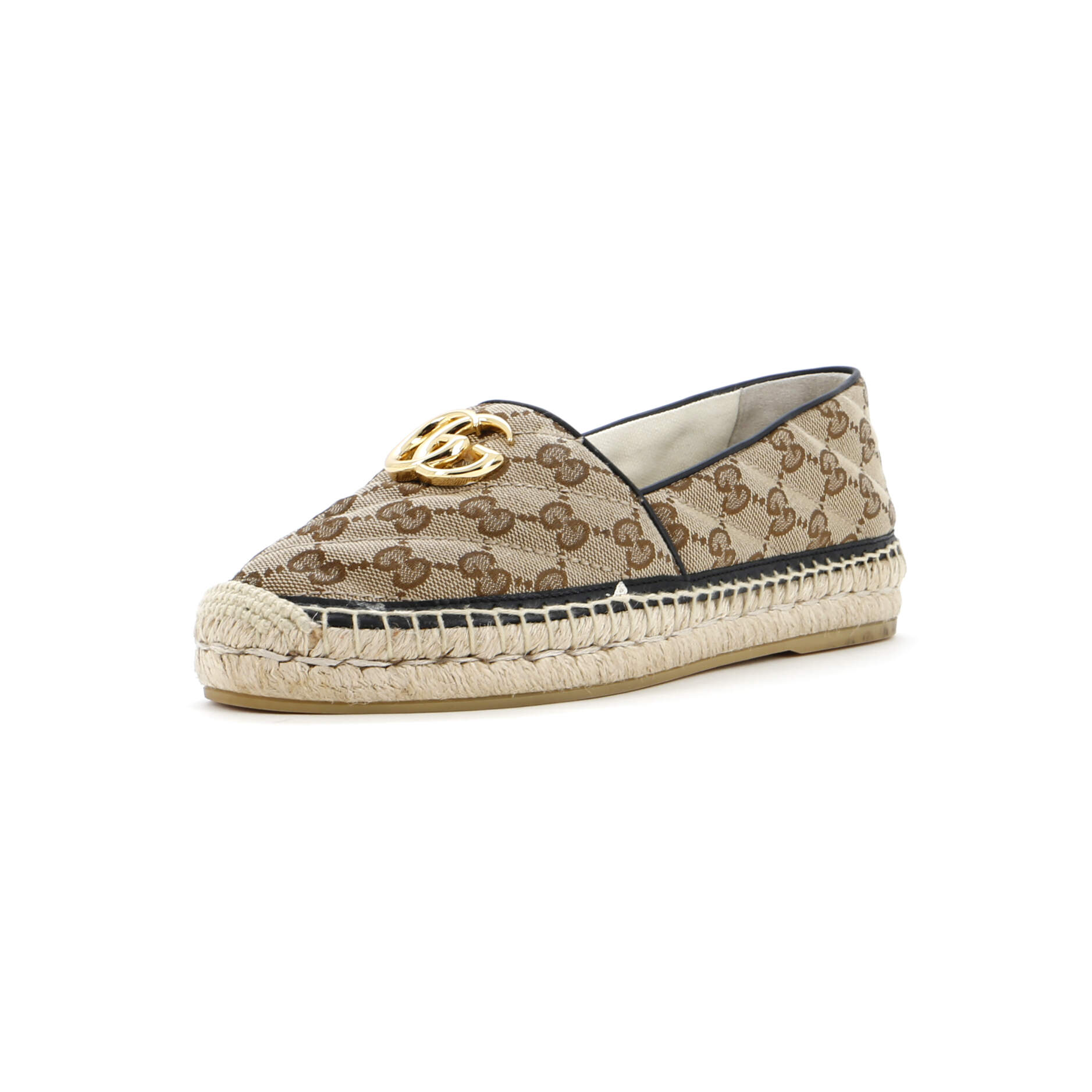 Women's GG Marmont Espadrilles Diagonal Quilted GG Canvas