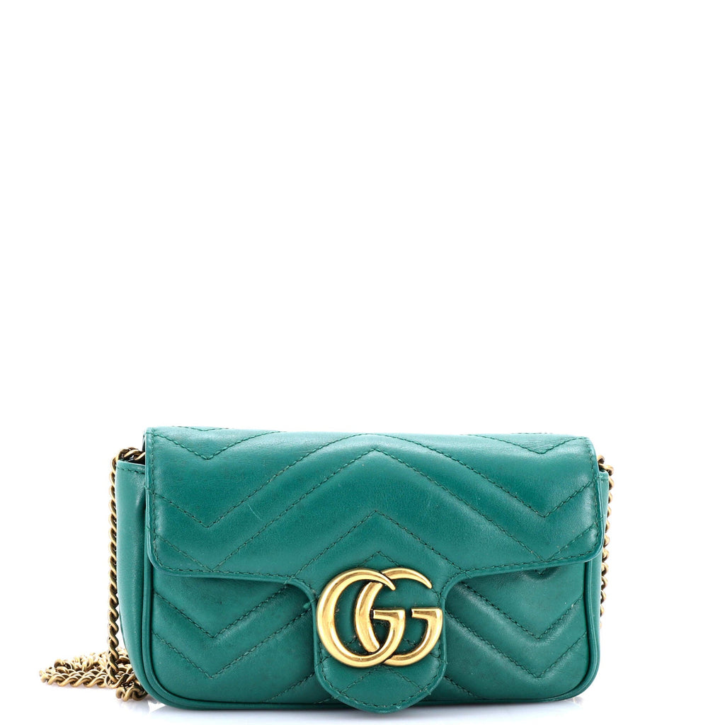 GG Marmont Flap Bag Matelasse Leather Super Mini
