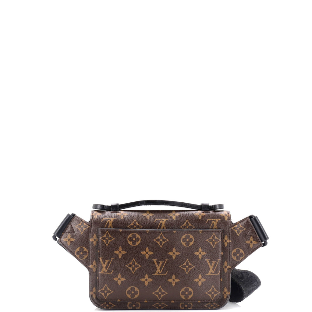 S Lock Sling Bag Macassar Monogram Canvas