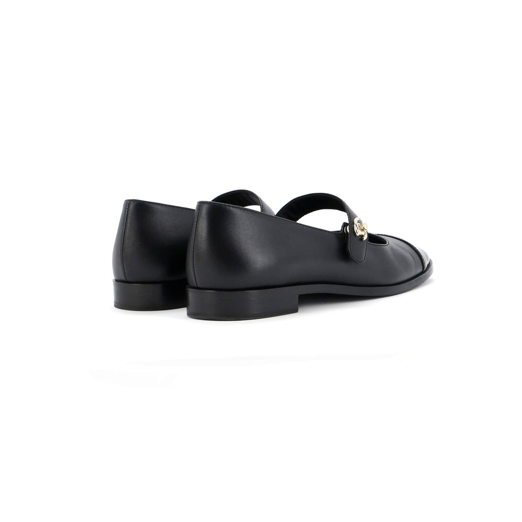 Women's CC Turnlock Mary Jane Flats Leather with Patent