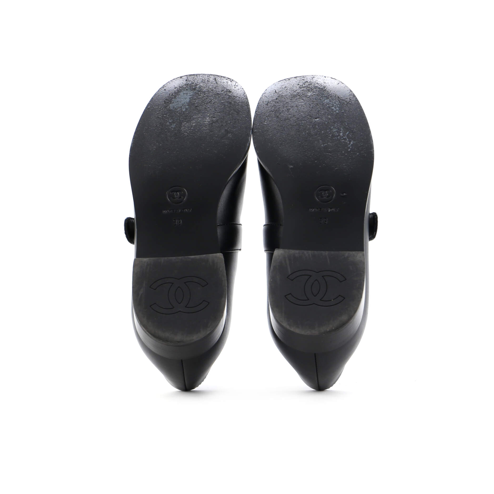 Women's CC Turnlock Mary Jane Flats Leather with Patent