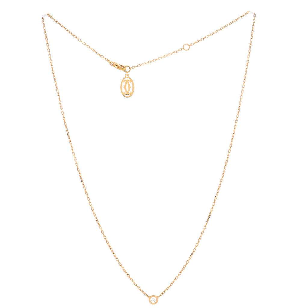Cartier D'Amour Pendant Necklace 18K Rose Gold with Diamond Small