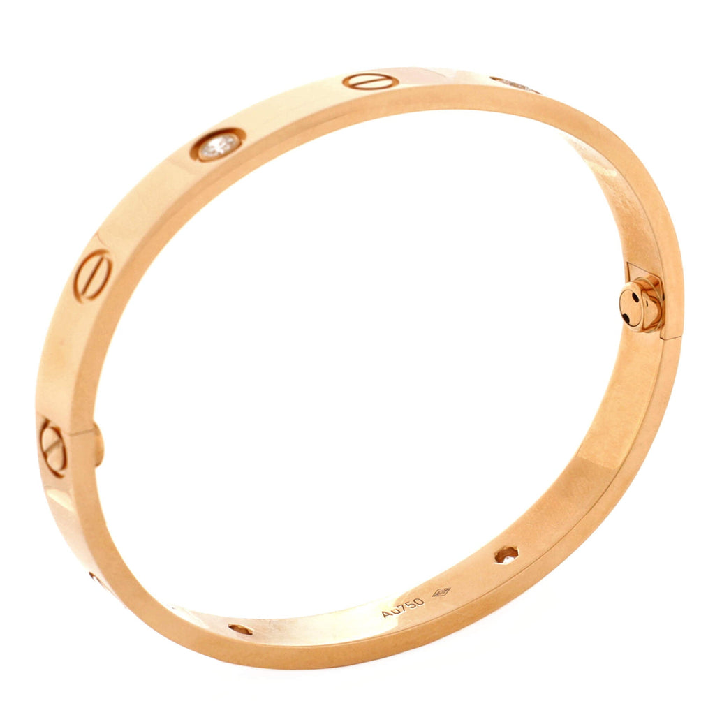 Love 4 Diamond Bracelet 18K Rose Gold with Diamonds