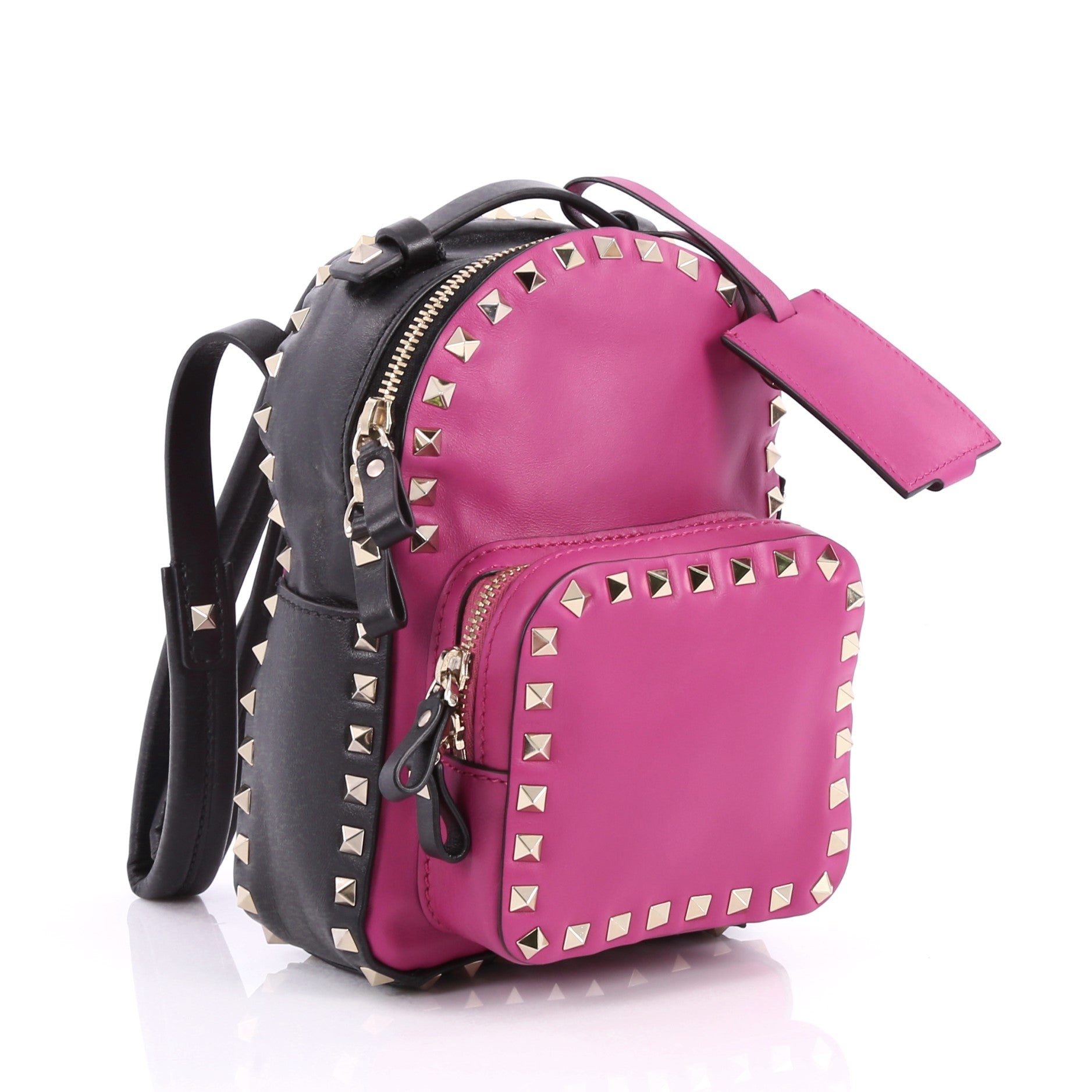 Rockstud Backpack Leather Mini