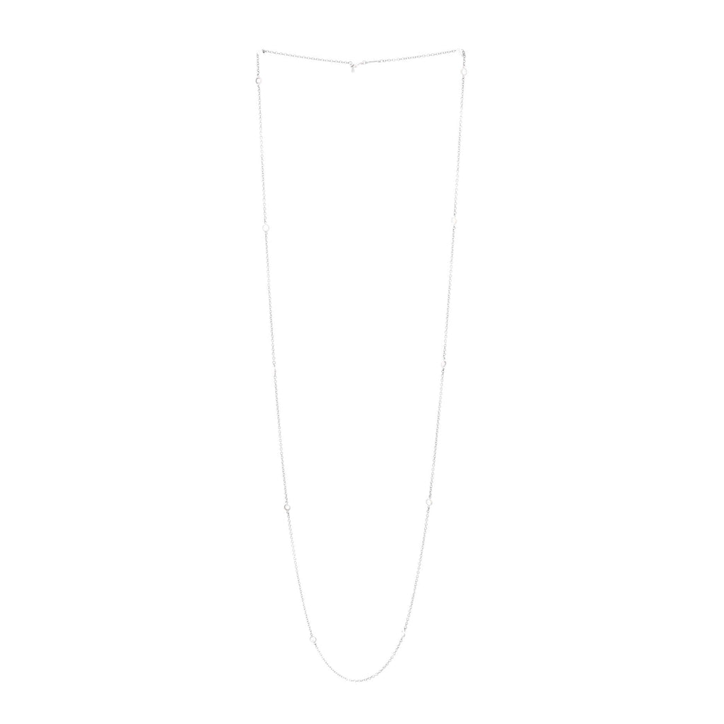 Elsa Peretti Diamonds By The Yard 10 Stone Necklace Platinum with Diamonds