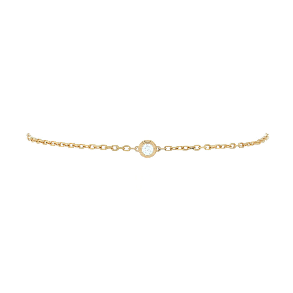D'Amour Bracelet 18K Yellow Gold and Diamond Small