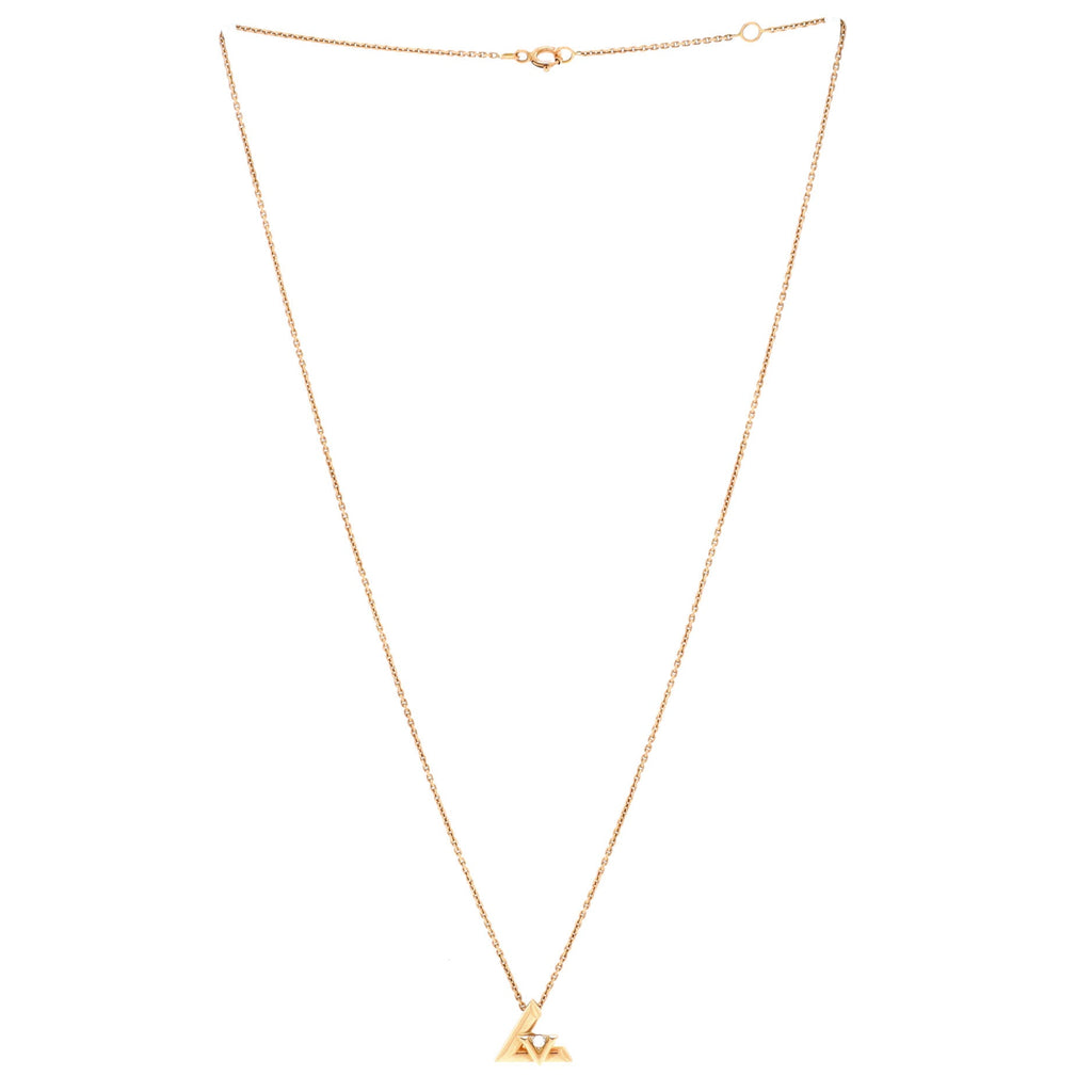 LV Volt One Pendant Necklace 18K Rose Gold with Diamond Small