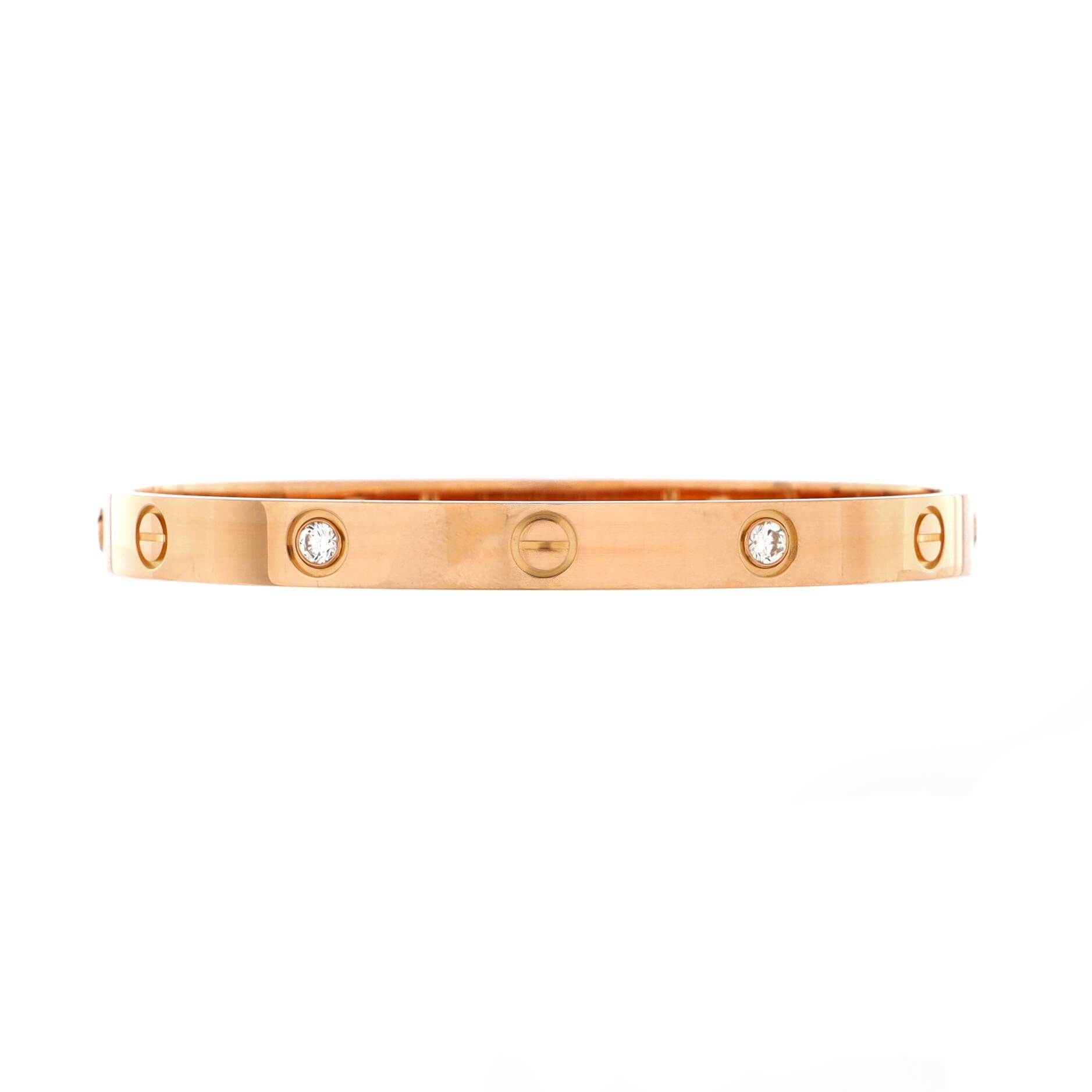 Love 4 Diamond Bracelet 18K Rose Gold with Diamonds